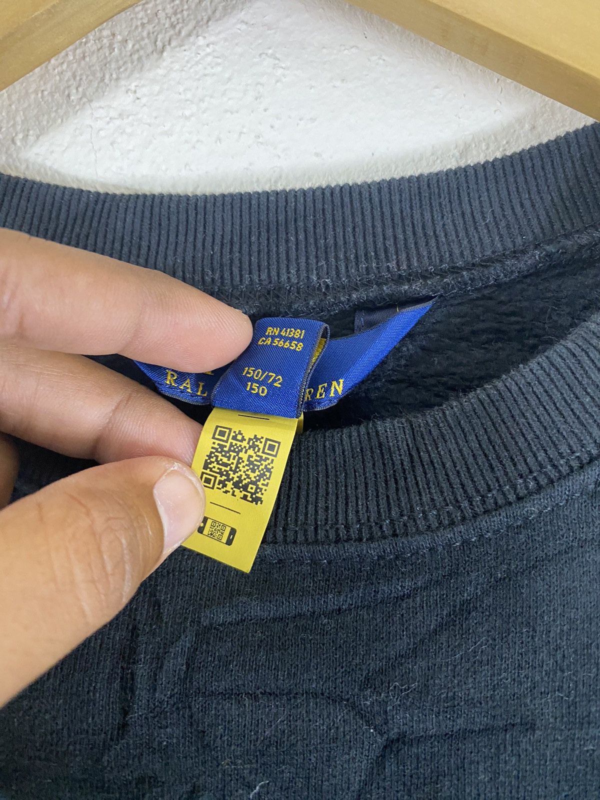 Japanese Brand × Polo Ralph Lauren Polo Ralph Lauren Sweatshirt Black Size US XS / EU 42 / 0 - 6 Thumbnail