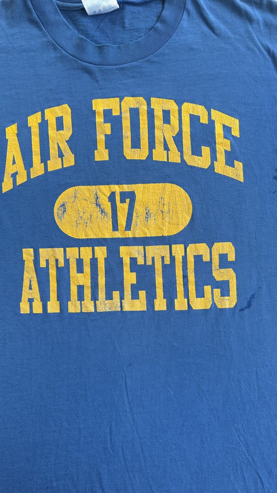 Hanes VINTAGE 90S WELL WORN AIR FORCE ATHLETICS TEE Size US M / EU 48-50 / 2 - 2 Thumbnail