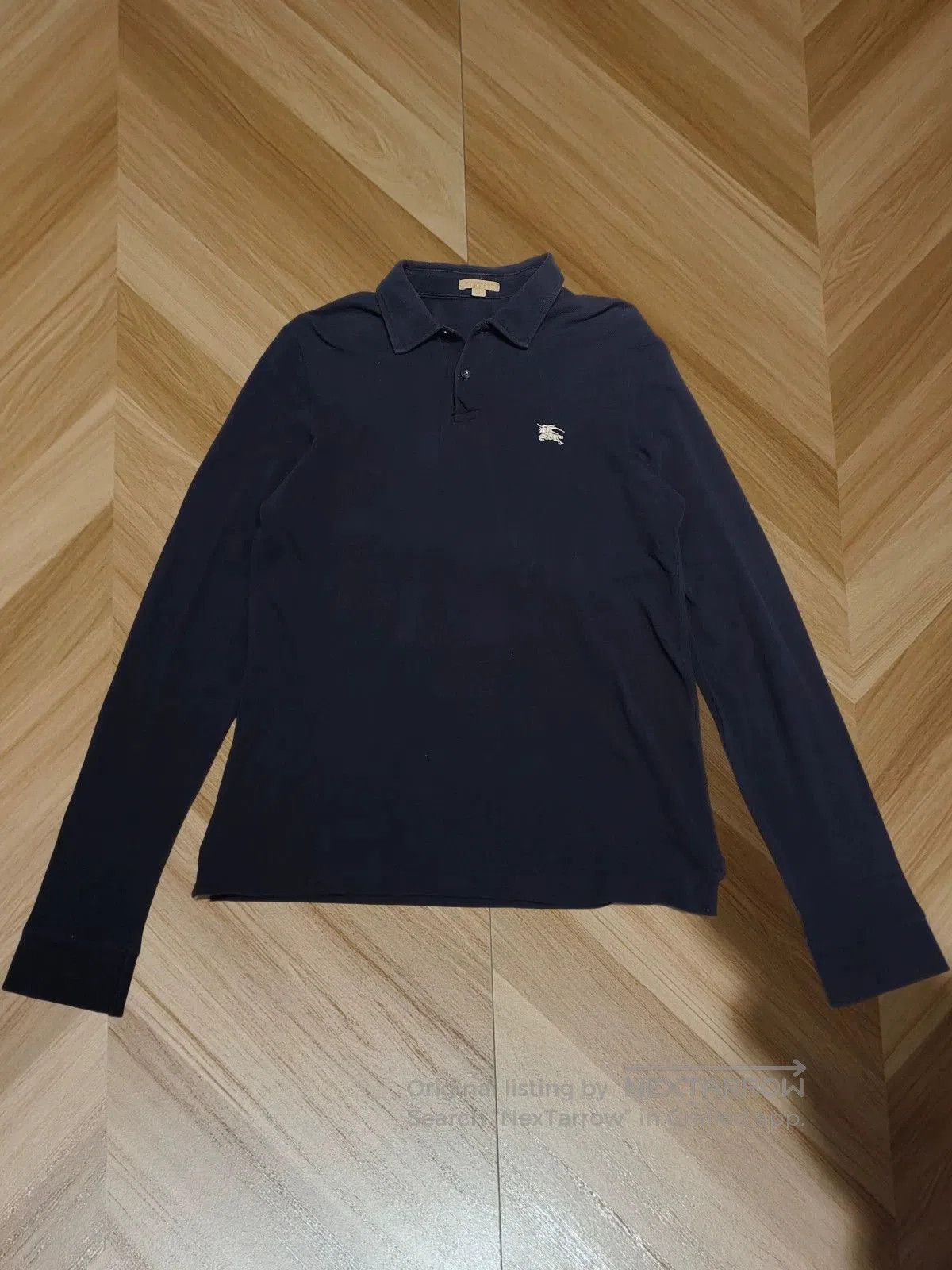 Burberry burberry navy blue long sleeve polo shirt. Size US M / EU 48-50 / 2 - 1 Thumbnail