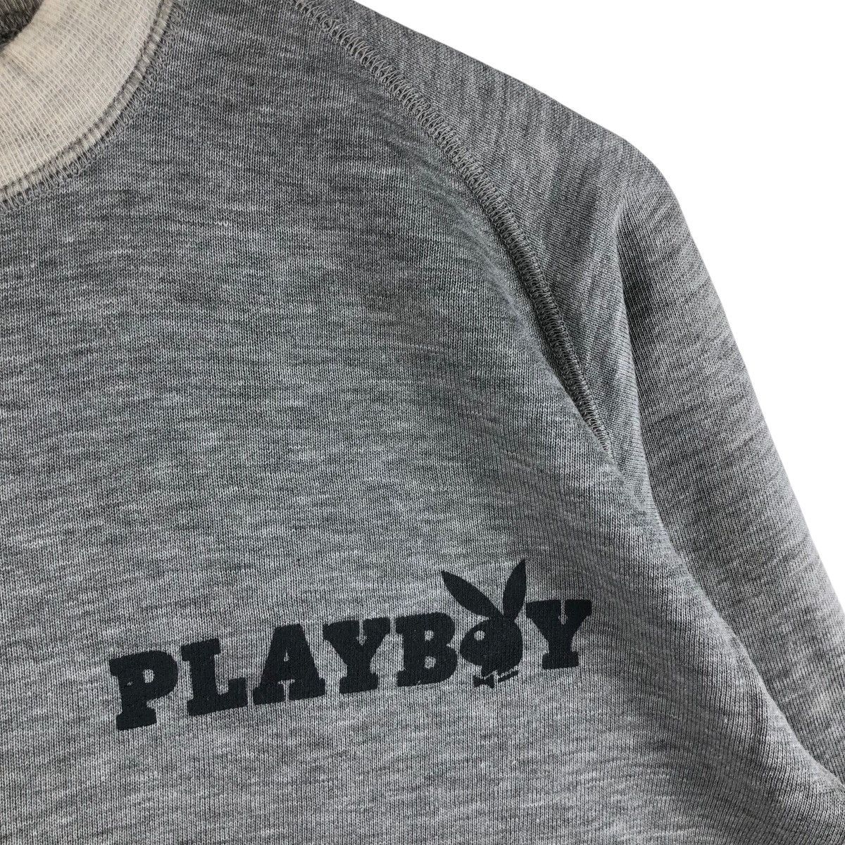Playboy × Vintage Vintage 80s PLAYBOY Sweatshirt Pullover Jumper Size US L / EU 52-54 / 3 - 3 Thumbnail
