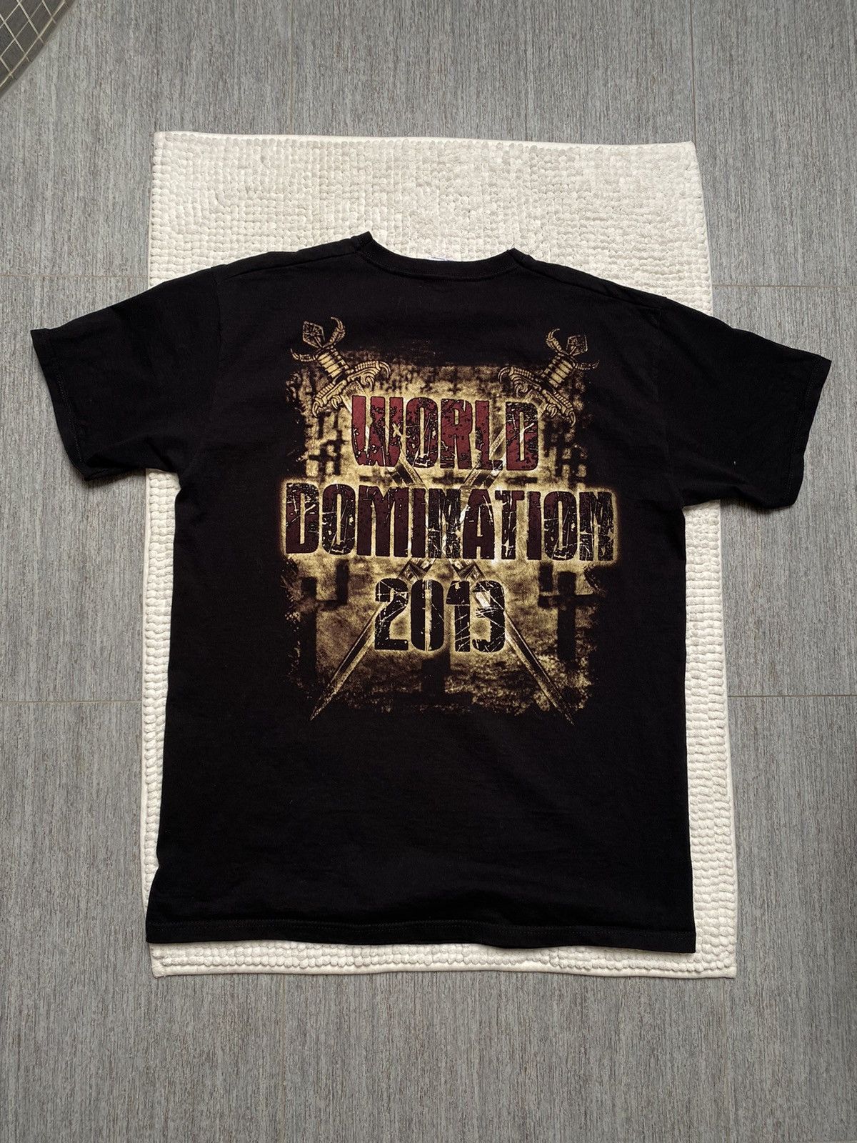 Band Tees × Slayer × Vintage SLAYER World Domination 2013 Skull y2k opium tee t-shirt Size US L / EU 52-54 / 3 - 12 Thumbnail