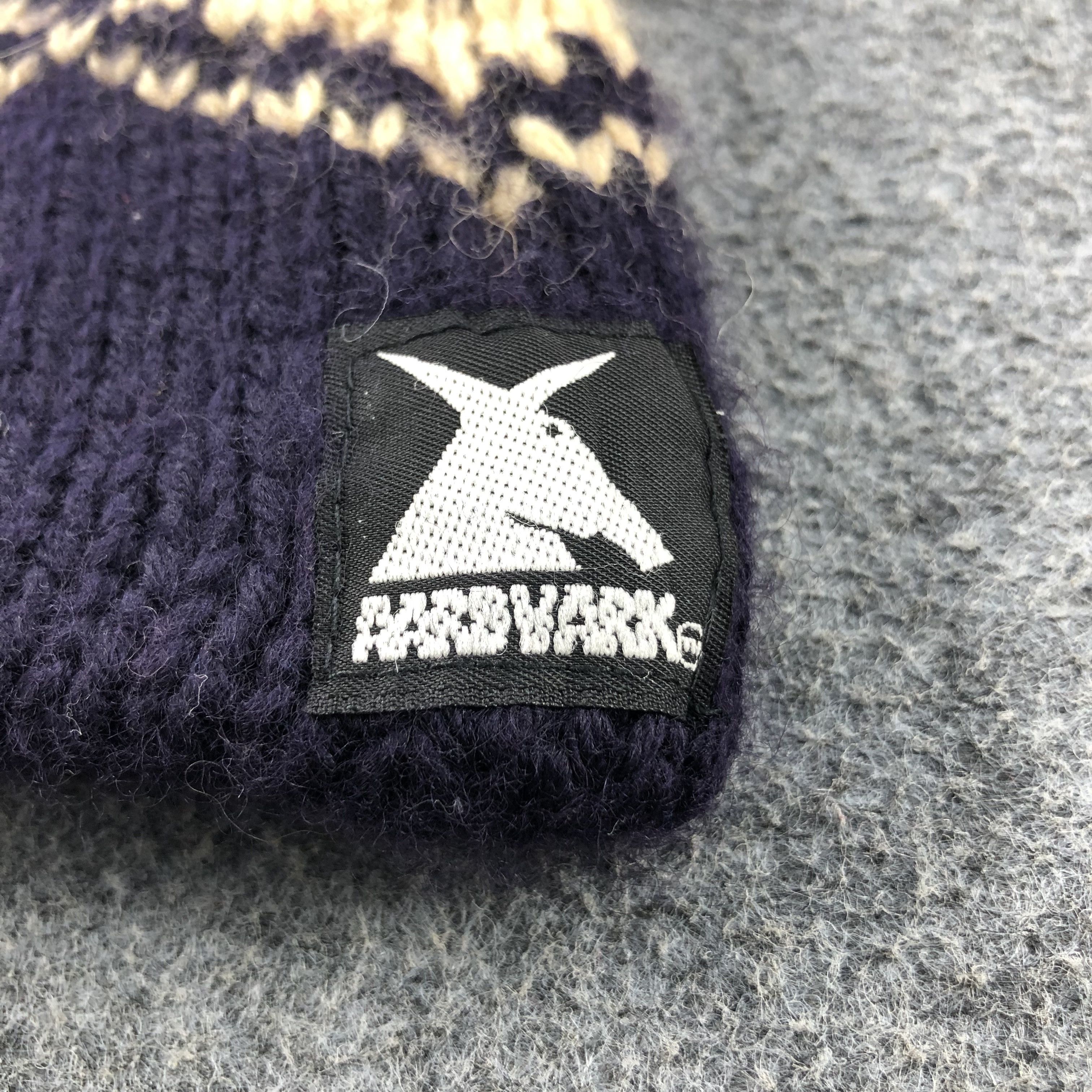 Vintage Aardvark Knit Fair Isle Wool Beanie Snowcap Snow Hat B46 Size ONE SIZE - 2 Thumbnail