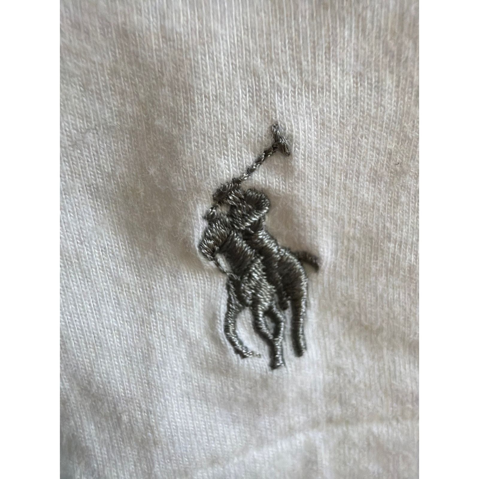 Polo Ralph Lauren Polo Ralph Lauren XL White Polo Shirt Men's Gray Pony Size US XL / EU 56 / 4 - 3 Thumbnail