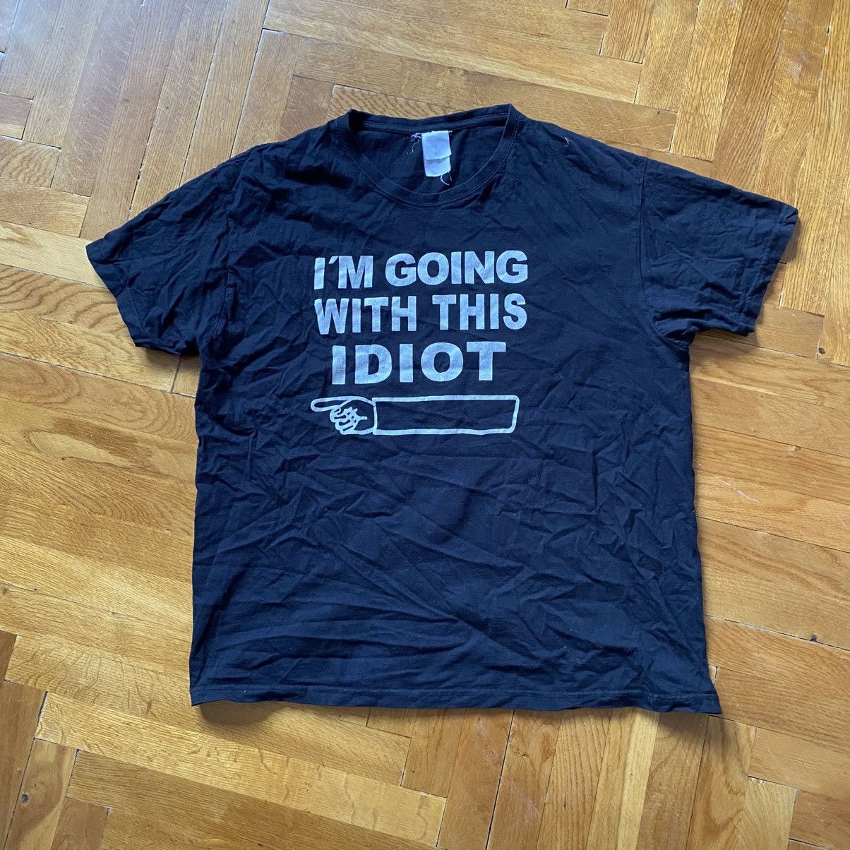 Other HUMOR 90s I’M GOING WITH THIS IDIOT T SHIRT Size US L / EU 52-54 / 3 - 1 Thumbnail