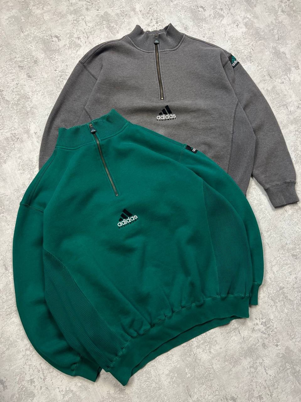 Adidas X2 Vintage Adidas Equipment 1/4 Zip Sweatshirt Center Logo Size US L / EU 52-54 / 3 - 2 Thumbnail
