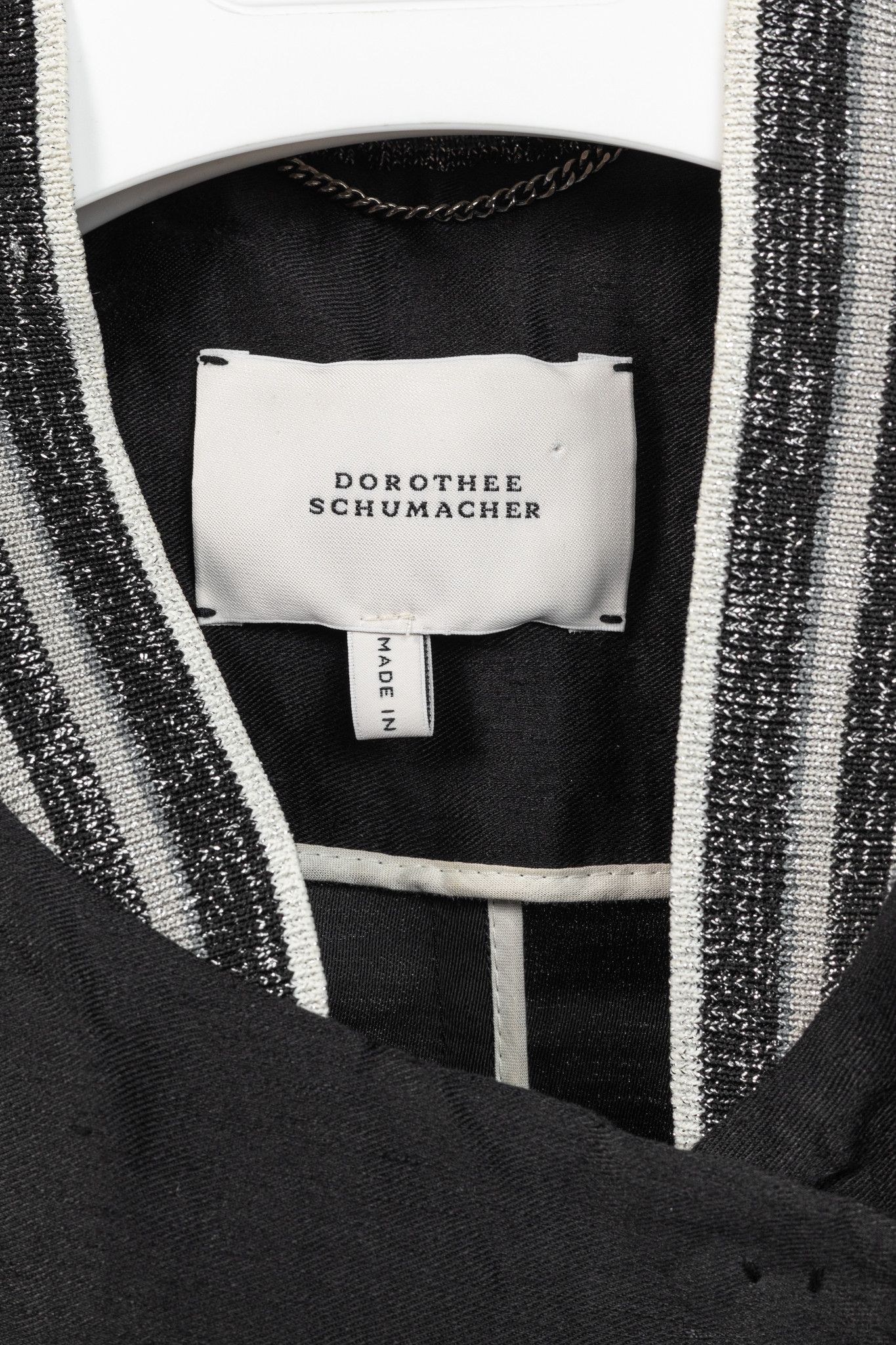 DOROTHEE SCHUMACHER Dorothee Schumacher Linen Shantung Metallic-Collar Jacket Size XXL / US 16-18 / IT 52-54 - 4 Thumbnail