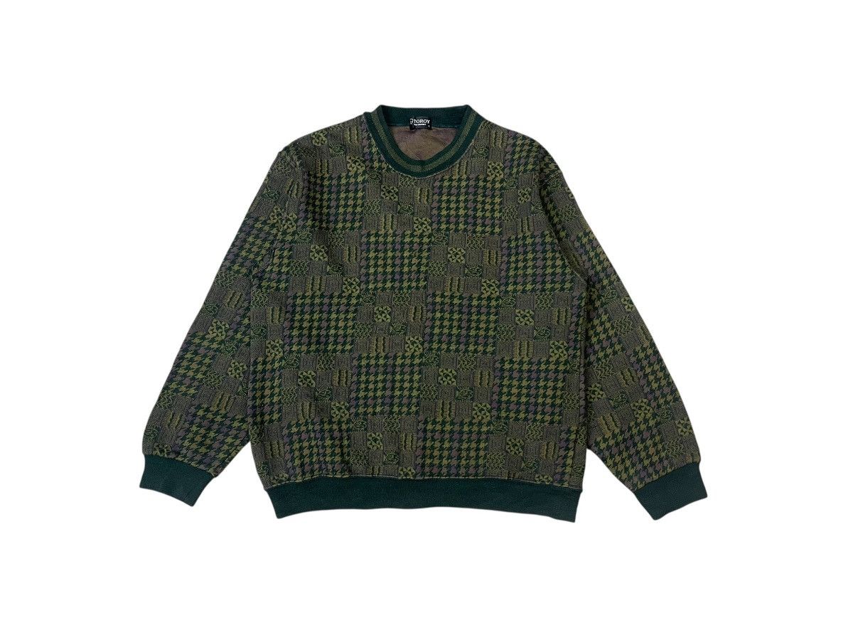 Aran Isles Knitwear Vintage Toroy Aztec Pattern Sweater Knitwear Size US L / EU 52-54 / 3 - 1 Thumbnail