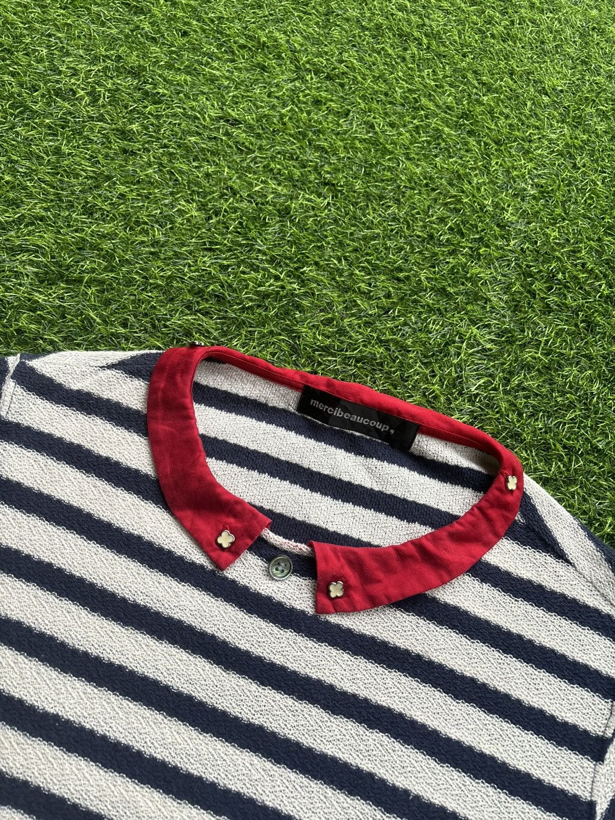 Issey Miyake Mercibeaucoup Issey Miyake Stripe Tshirt Size M / US 6-8 / IT 42-44 - 3 Thumbnail
