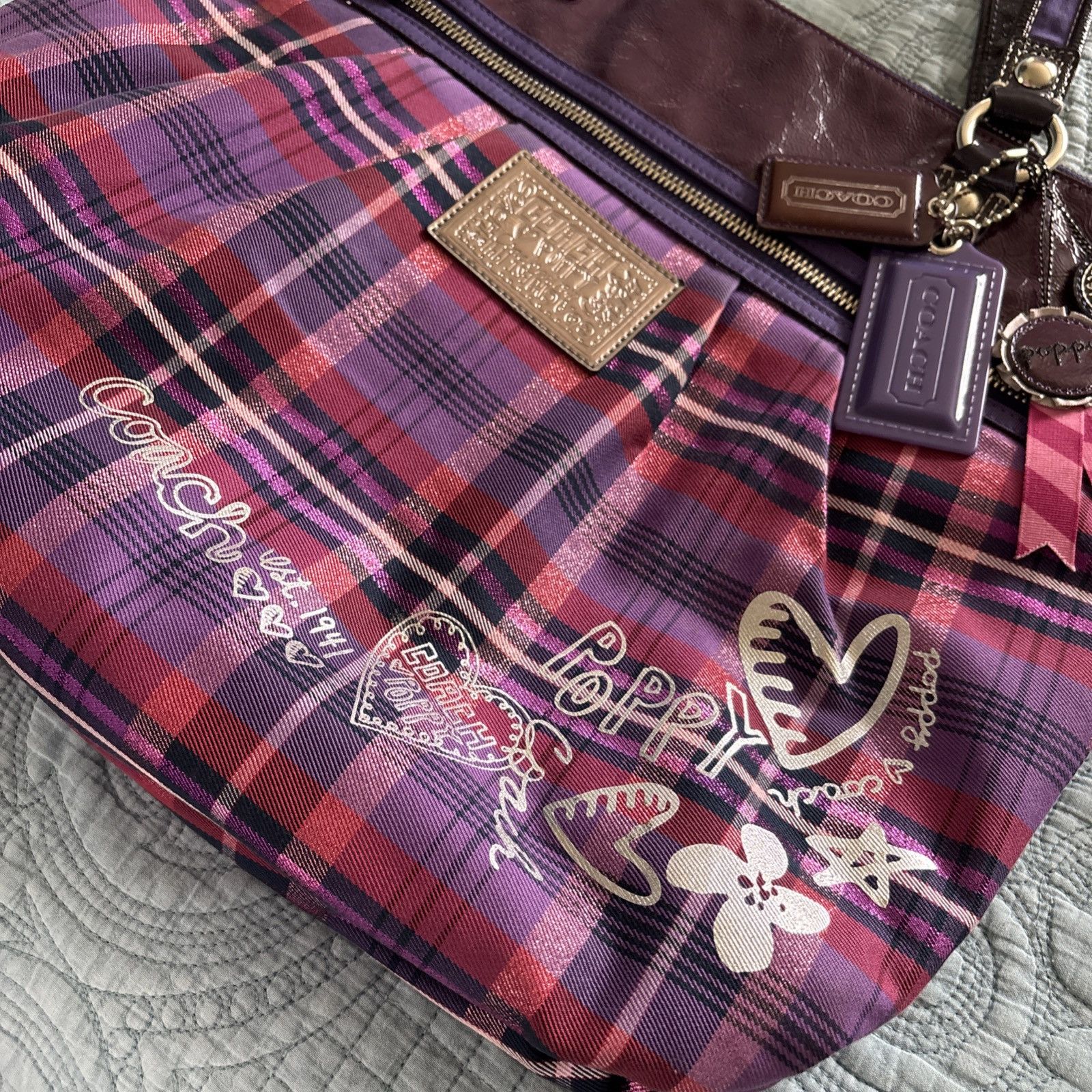 Coach Coach Poppy Tote Bag Size ONE SIZE - 4 Thumbnail