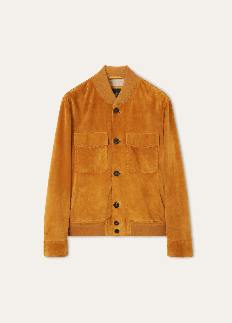 Loro Piana o1w1db10226 FAP3432 Kiku Bomber Jacket in Brown Size US XL / EU 56 / 4 - 1 Thumbnail