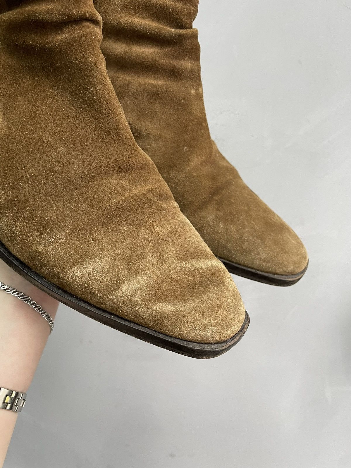 Allsaints Rare Gudi style All Saints suede zipper ankle leather boots Size US 10 / EU 43 - 3 Thumbnail