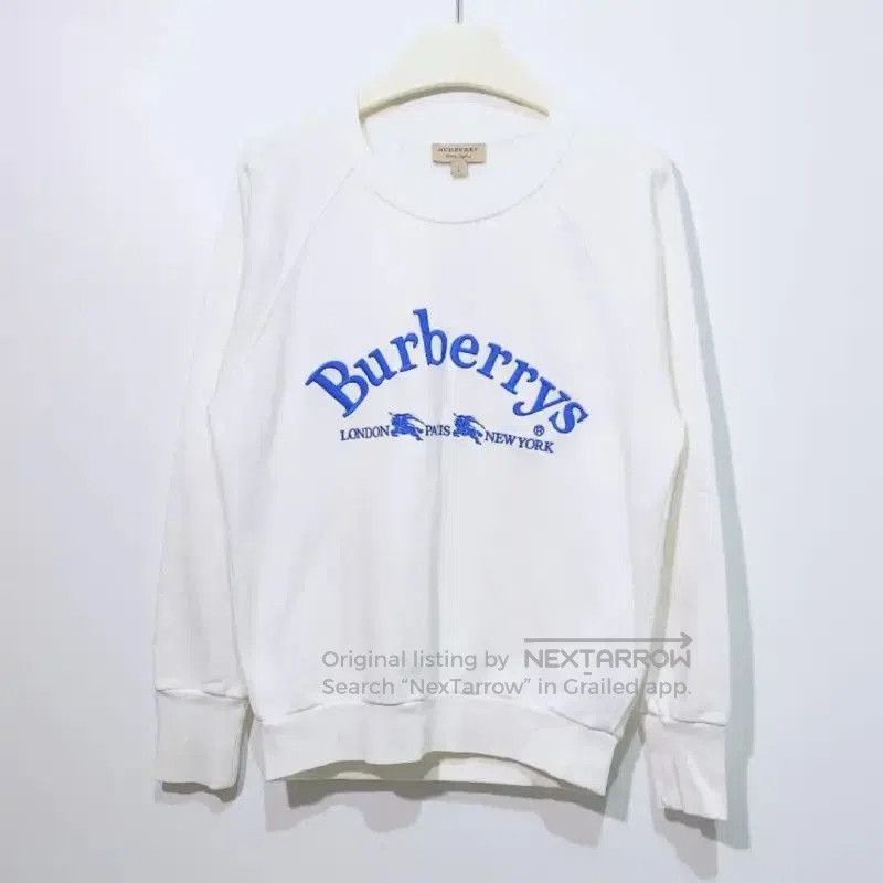 Burberry Burberry White Cotton Women's Sweatshirt. Size S / US 4 / IT 40 - 1 Thumbnail
