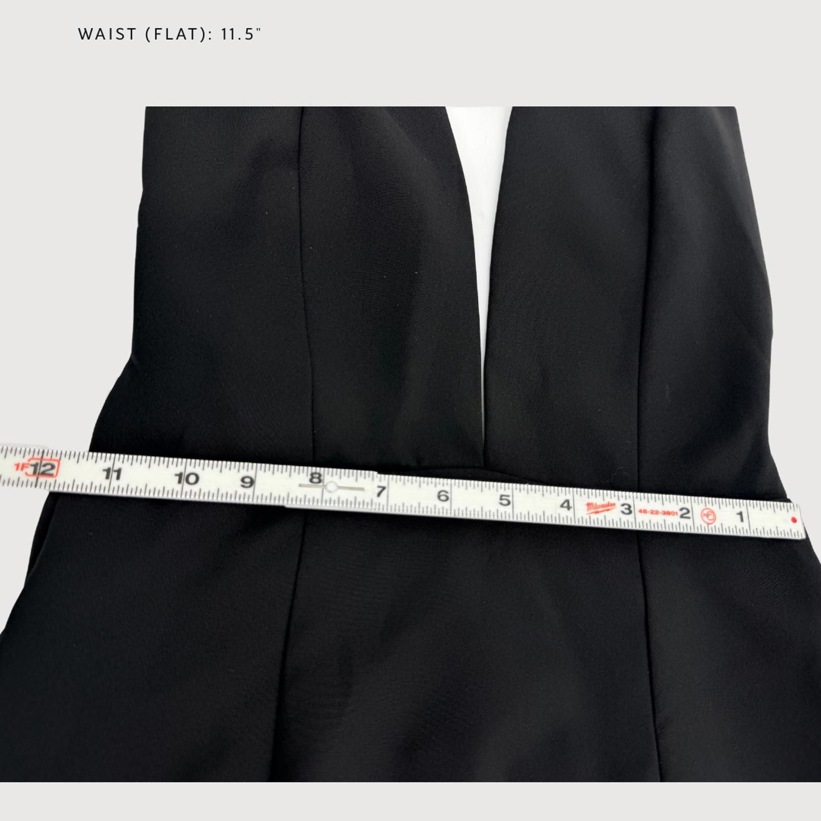 Other Solace London Milo Plunge Dress Black Knee Length 2 Size XS / US 0-2 / IT 36-38 - 7 Thumbnail