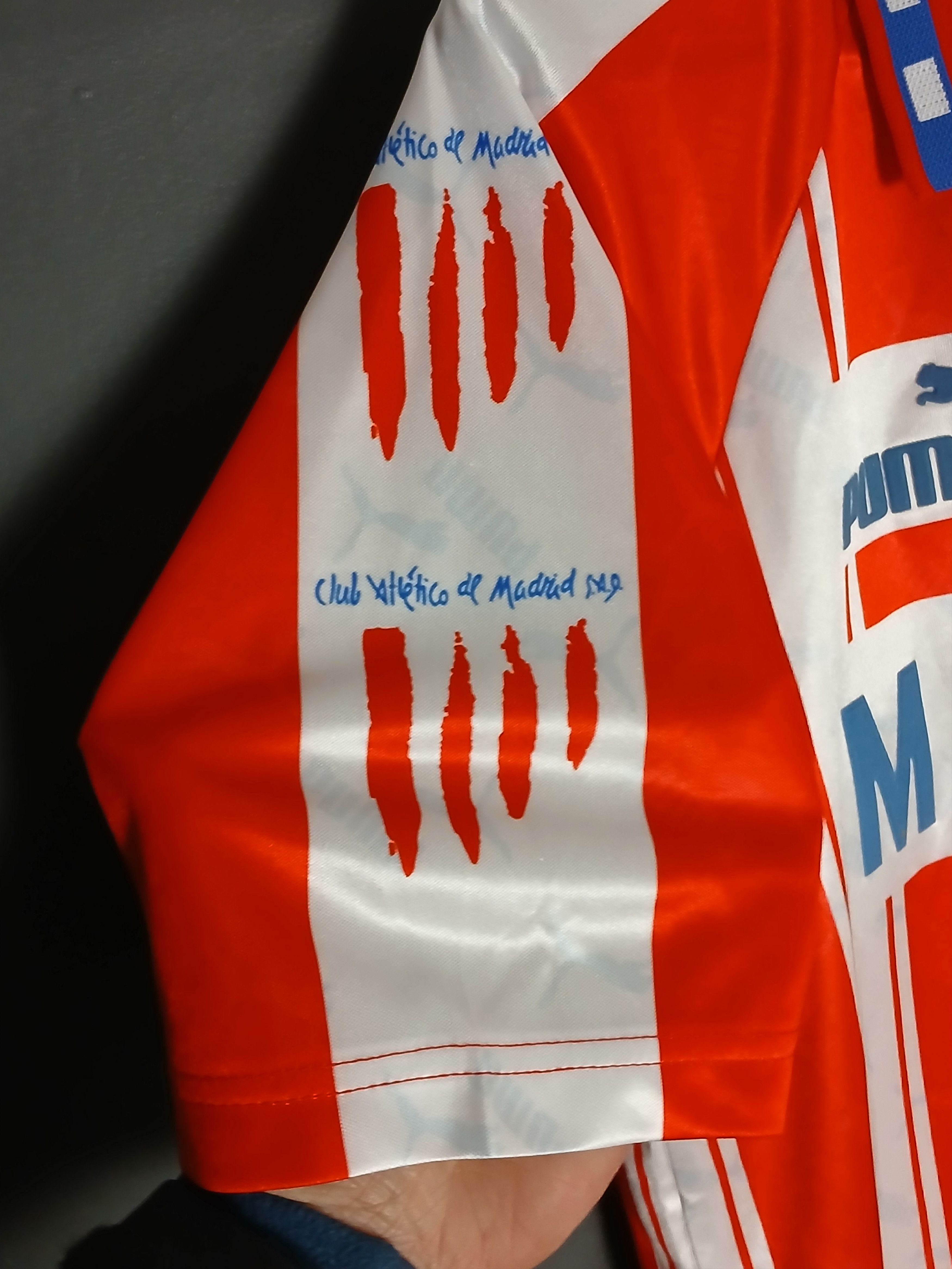 Other Atletico Madrid 1994/1995 Home Football Jersey T-Shirt Size US M / EU 48-50 / 2 - 5 Thumbnail