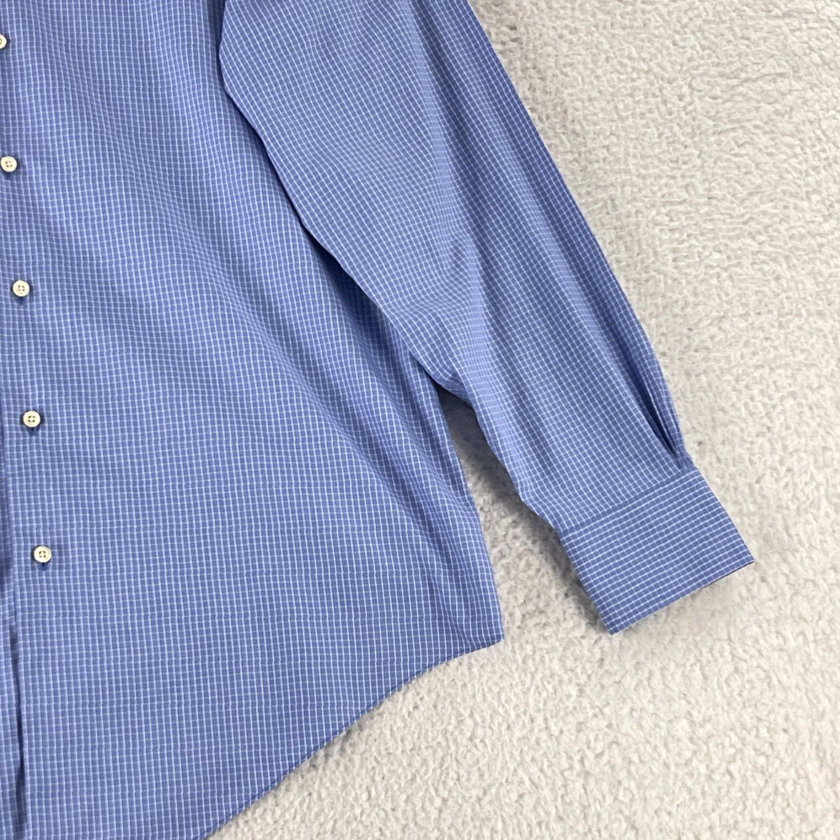 Brooks Brothers Brooks Brothers Button-Up Shirt Mens 2XL Blue Plaid Long Sleeve Non-Iron Dress Shirt Shirt Mens 2XL Blue Plaid Non-Iron Brooks Brothers Size US XXL / EU 58 / 5 - 4 Thumbnail