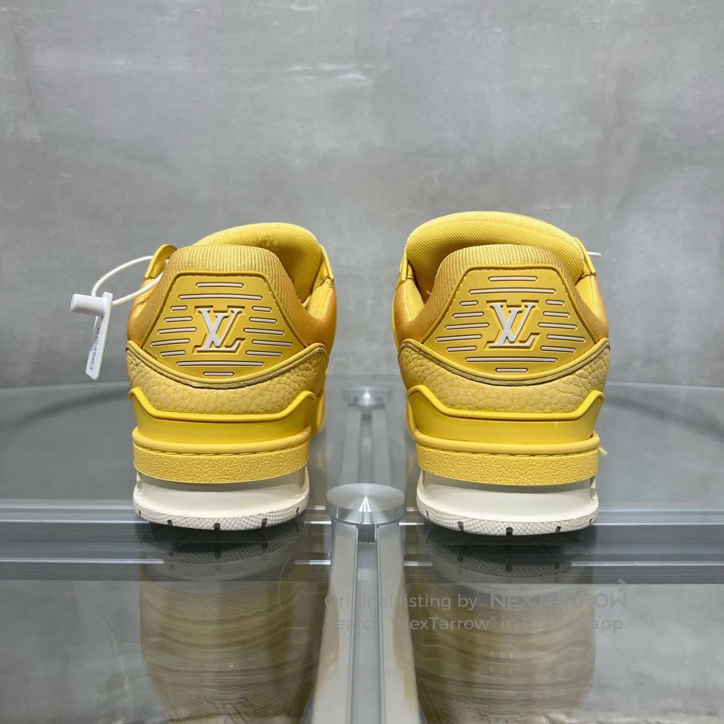 Louis Vuitton Louis Vuitton Trainer White and Yellow shoes Size US 7.5 / IT 37.5 - 6 Thumbnail