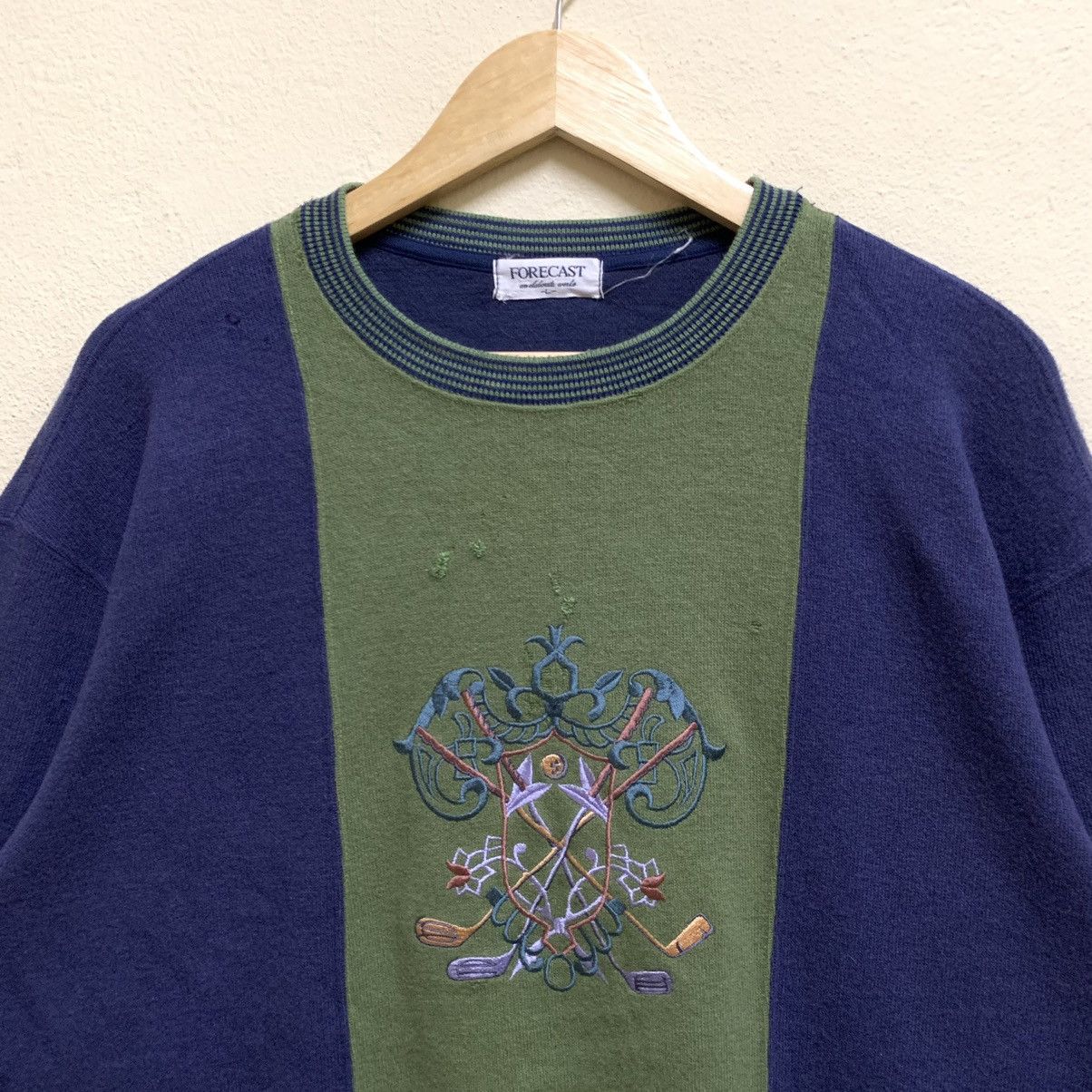 Japanese Brand × Vintage Vintage FORECAST GOLF Colour Block Embroidery Sweatshirt Size US L / EU 52-54 / 3 - 2 Thumbnail