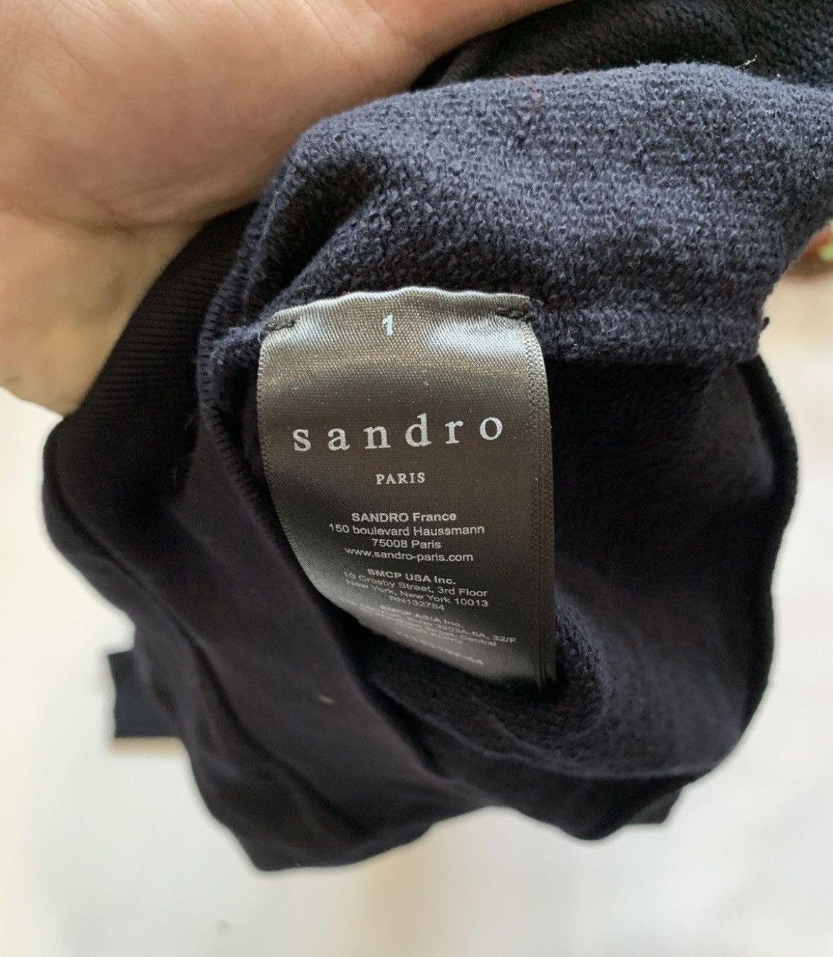 Sandro Sandro Black Sweatshirt Size US S / EU 44-46 / 1 - 4 Thumbnail