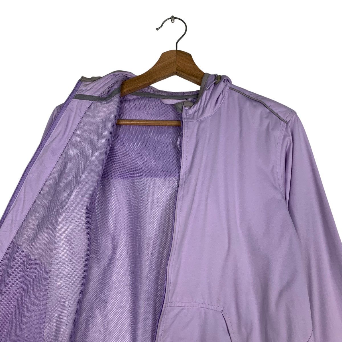 Uniqlo UNIQLO Hoodie Light Jacket in Light Purple Plain #1213-C55 Size M / US 6-8 / IT 42-44 - 13 Thumbnail