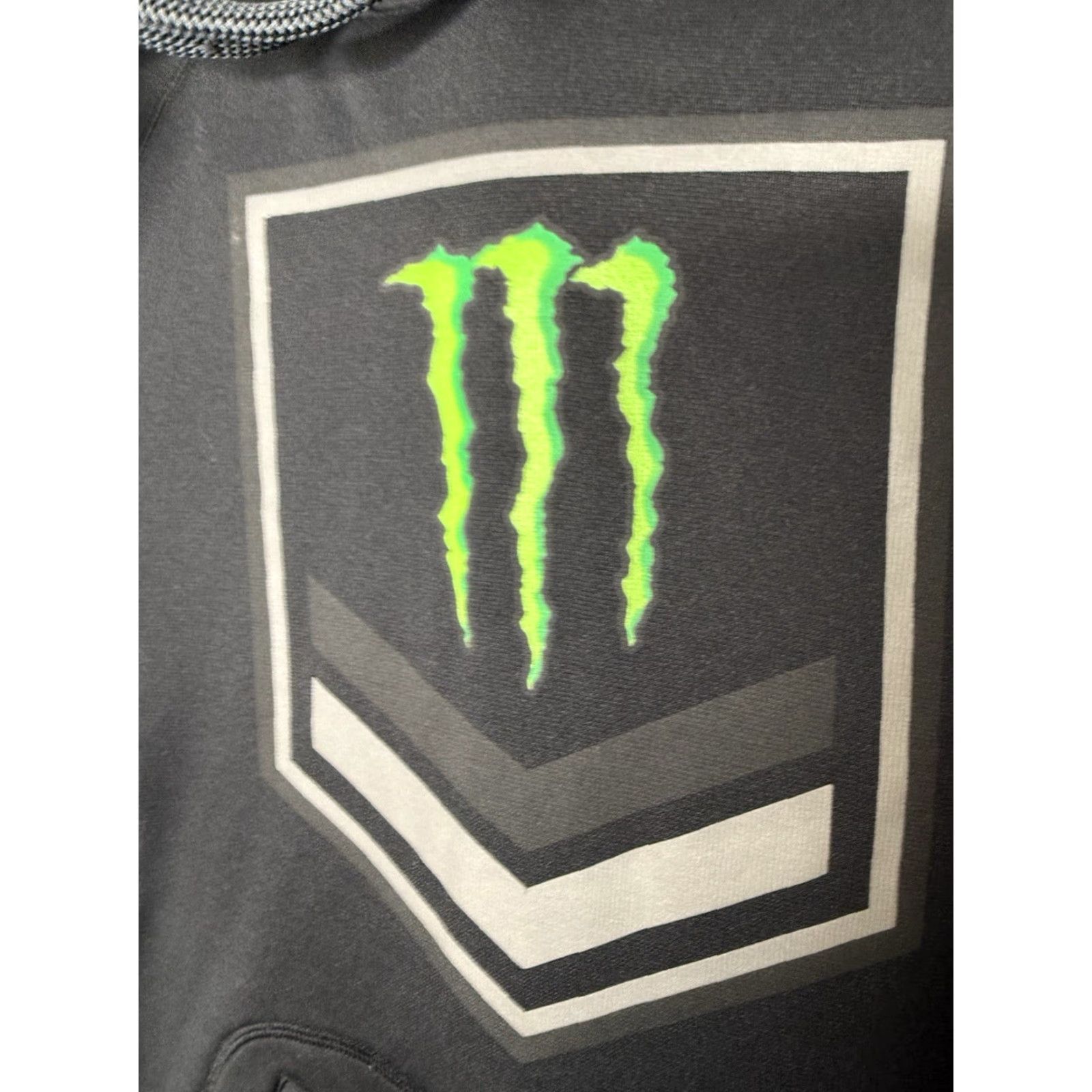 Vintage Monster Energy Hoodie Sweatshirt Womens Medium Pullover Black Logo Graphic Print Sweatshirt Size M / US 6-8 / IT 42-44 - 3 Thumbnail