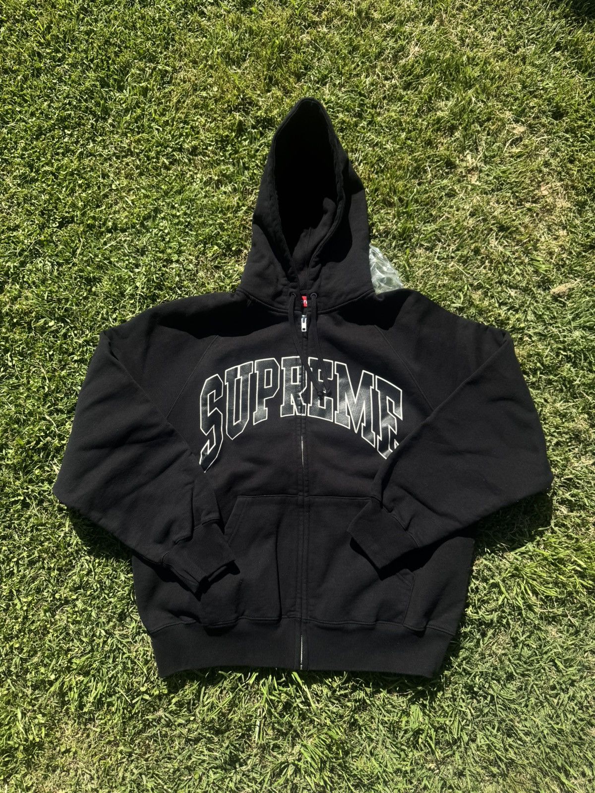 Supreme Supreme Cracked Raglan Zip Up (Size Large) Size US L / EU 52-54 / 3 - 1 Thumbnail