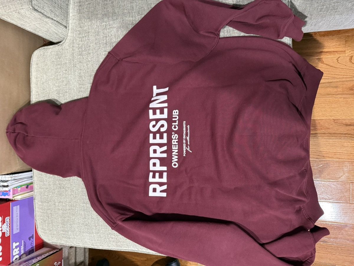 Represent Clo. Represent Owner’s Club Hoodie Maroon Color Size US S / EU 44-46 / 1 - 1 Thumbnail