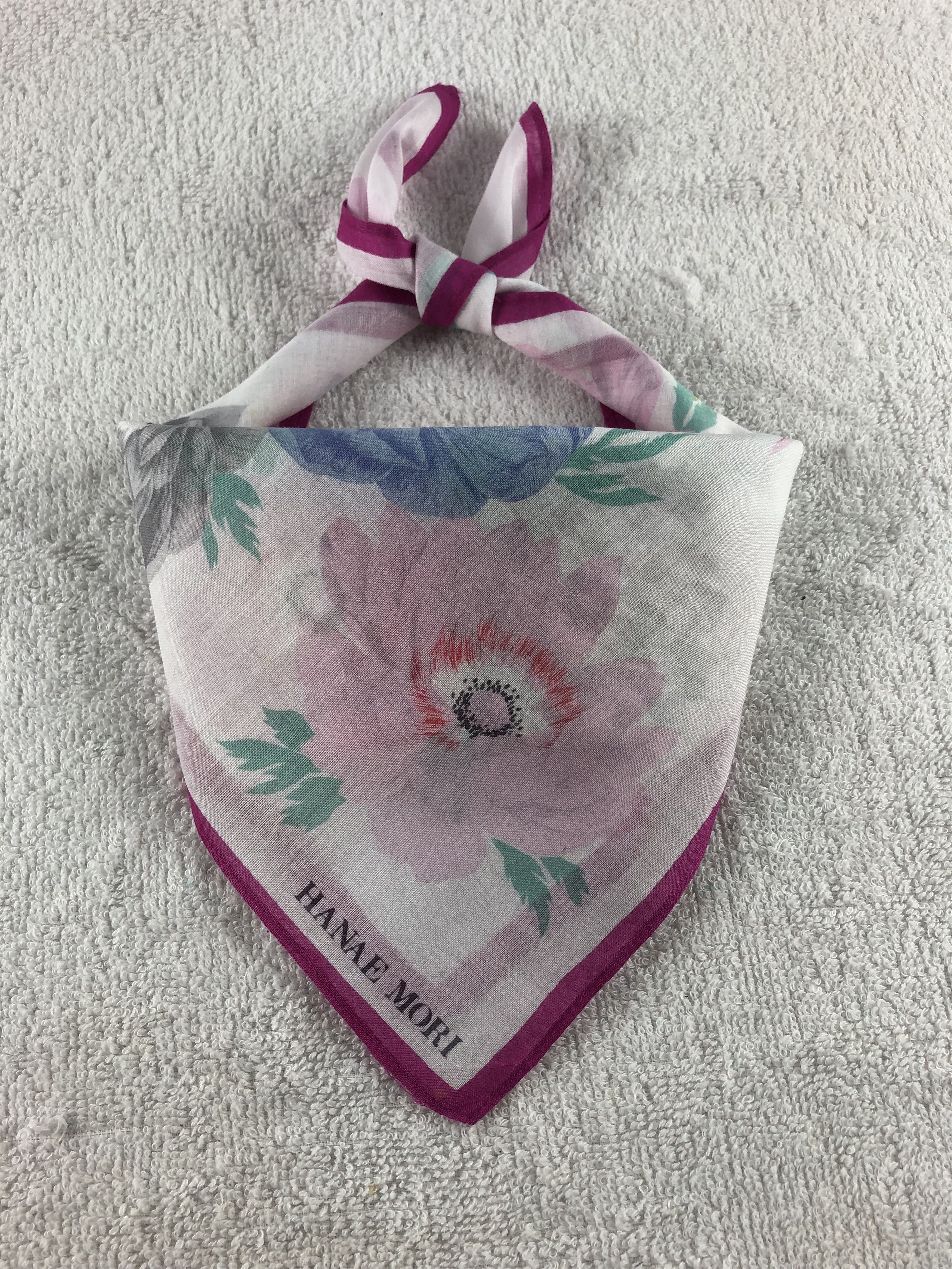 Hanae Mori × Japanese Brand × Vintage Hanae Mori Handkerchief / Bandana / Neckerchief Size ONE SIZE - 2 Thumbnail