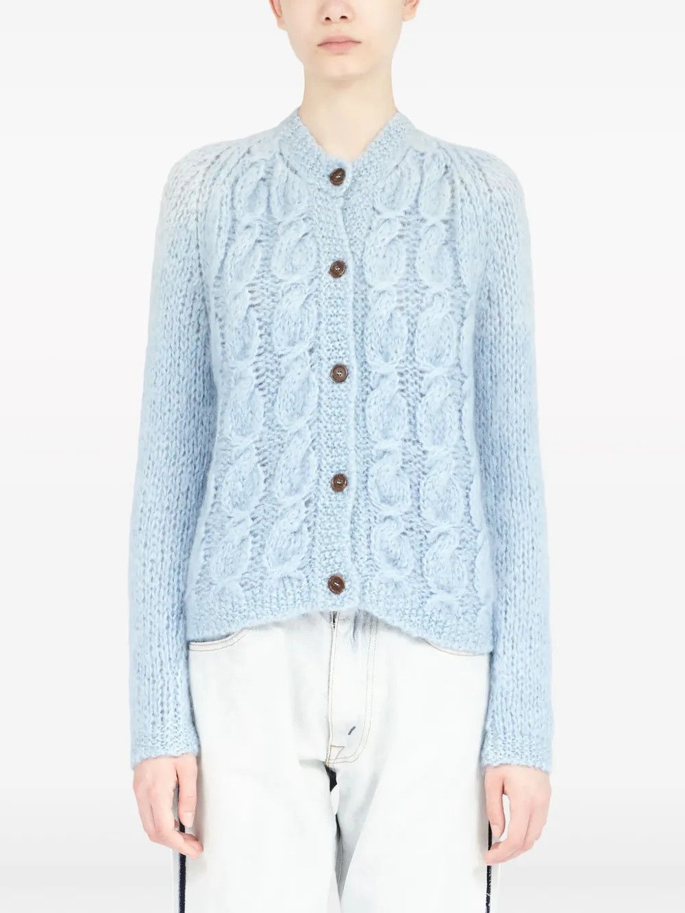 Maison Margiela o1y0625 Cardigan in Sky Blue Size XS / US 0-2 / IT 36-38 - 5 Thumbnail