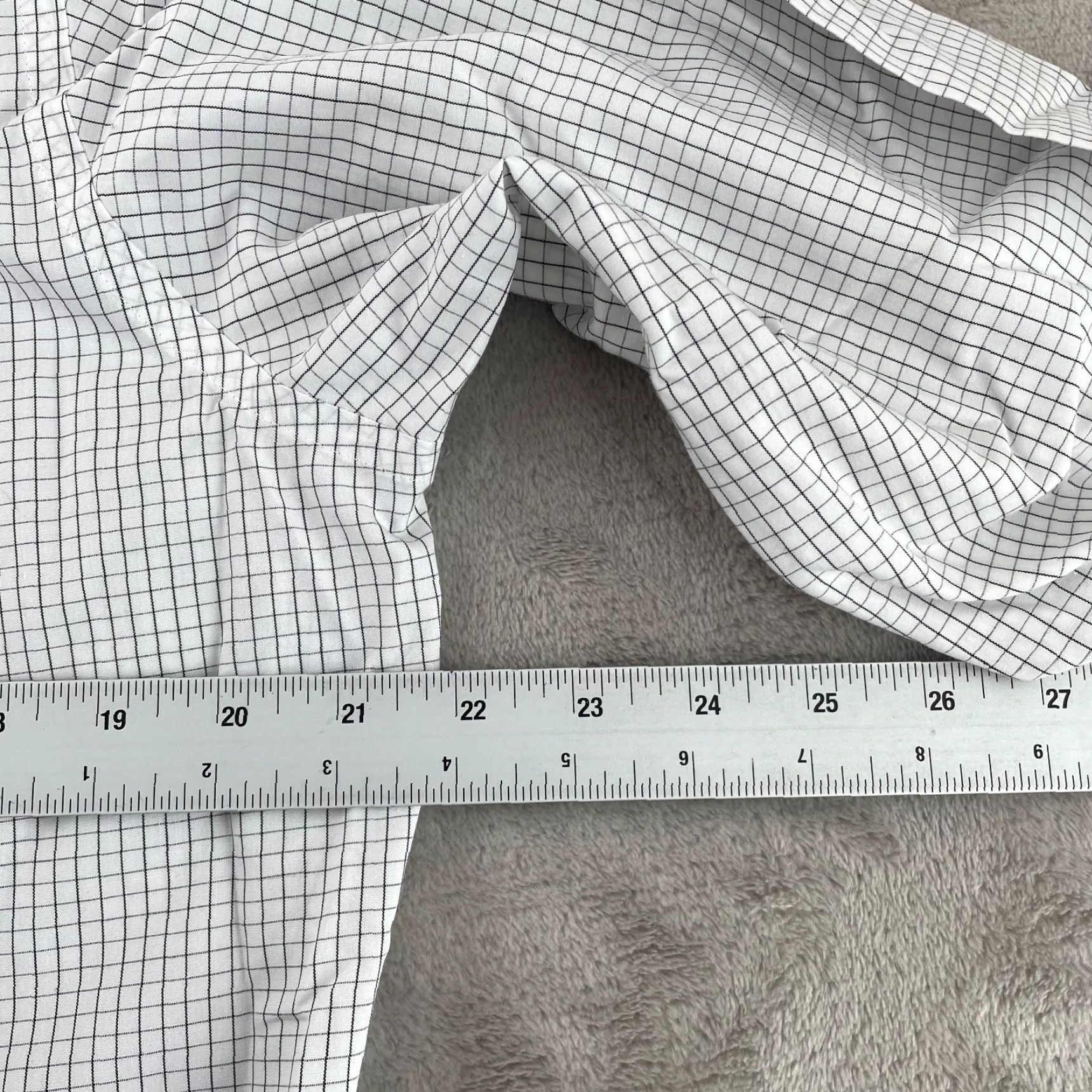 Brooks Brothers Brooks Brothers Stanford Dress Shirt Men 15.5 34-35 White Check Non-Iron NWOT Size 42R - 6 Thumbnail