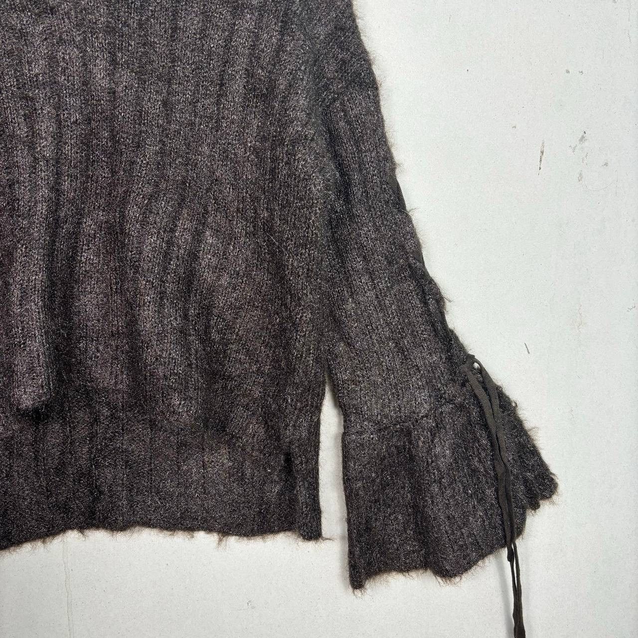 Edition Japan Nice Claup Japan Brown Knit Mohair Sweater Size M / US 6-8 / IT 42-44 - 5 Thumbnail