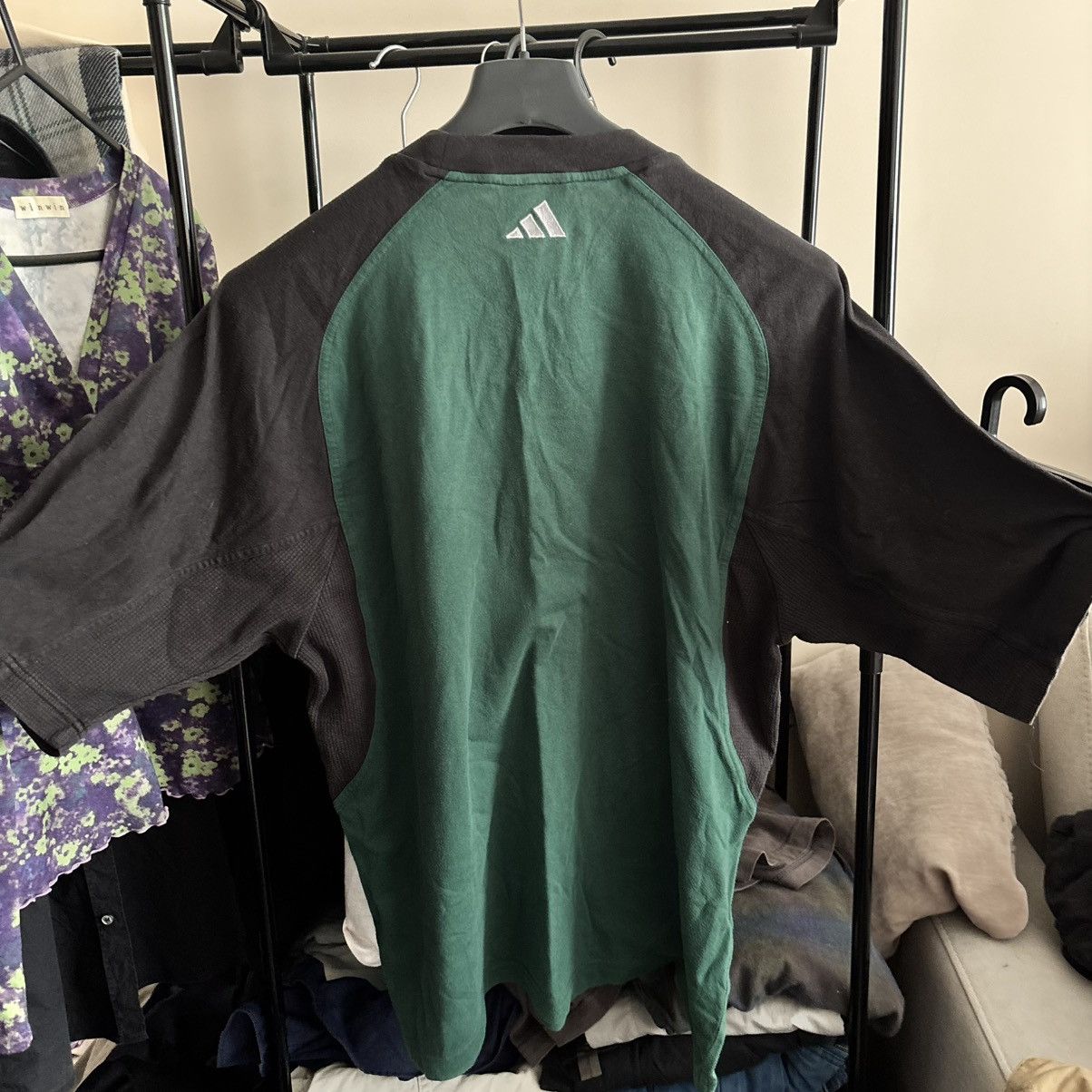 Adidas Rare Vintage 00’s Y2K Adidas Jersey T-Shirt Size US L / EU 52-54 / 3 - 2 Thumbnail