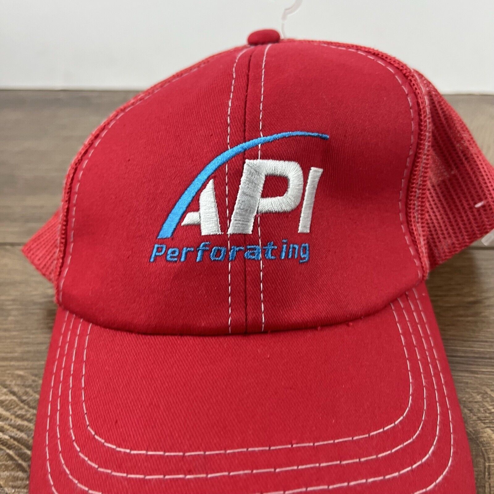 Other API Perforating Hat Red Cap Adjustable Hat Red Adult Fit Hat Size ONE SIZE - 6 Thumbnail