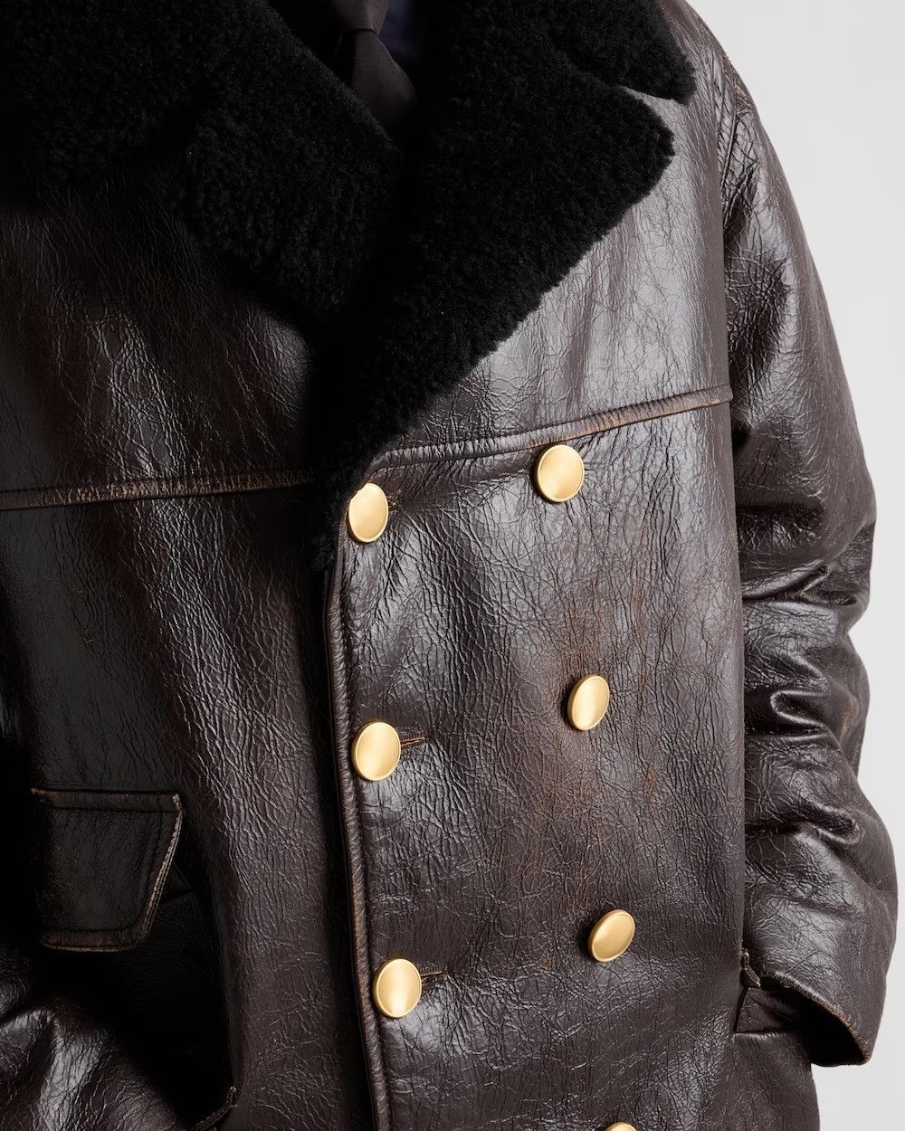 Prada o1bcso1str1025 Nappa Jacket in Brown Size US M / EU 48-50 / 2 - 2 Thumbnail