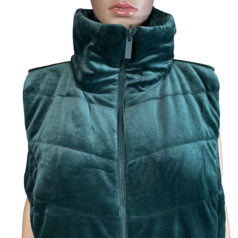 Chicos New Chico's Velour Reversible Green Vest Size 3 US 16 Size XXL / US 16-18 / IT 52-54 - 9 Thumbnail