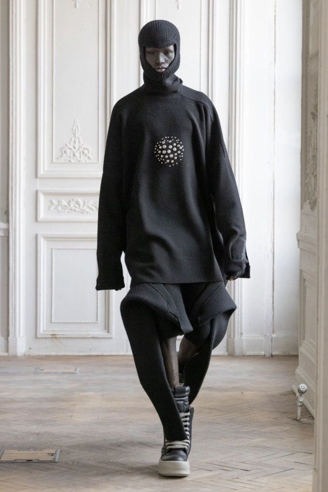 Rick Owens Rick Owens Porterville Runway Cashmere Balaclava Skull Mask Size ONE SIZE - 13 Thumbnail