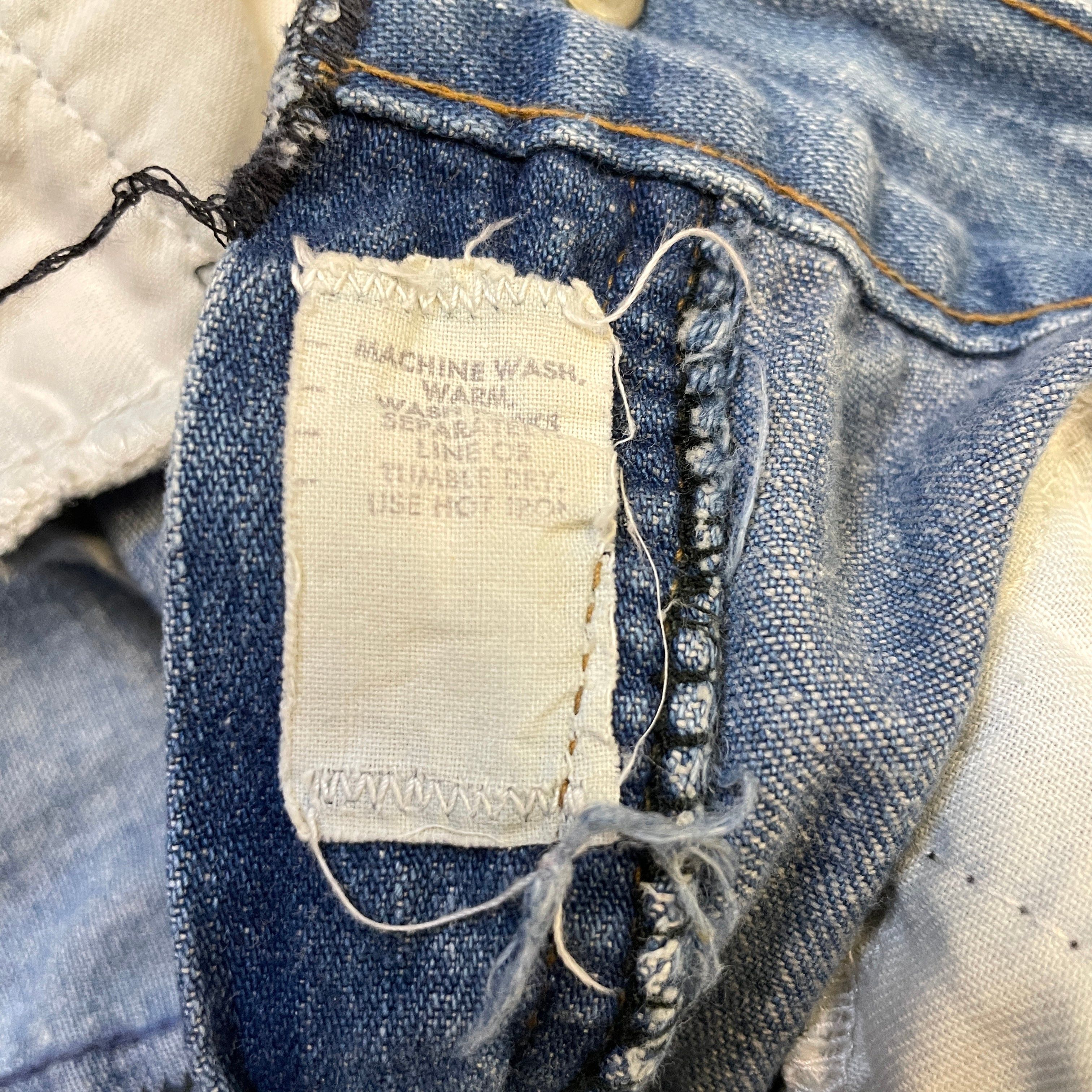 Other 60s Bleach Bum Vintage Denim Low Rise Bellbottoms Size US 33 - 4 Thumbnail