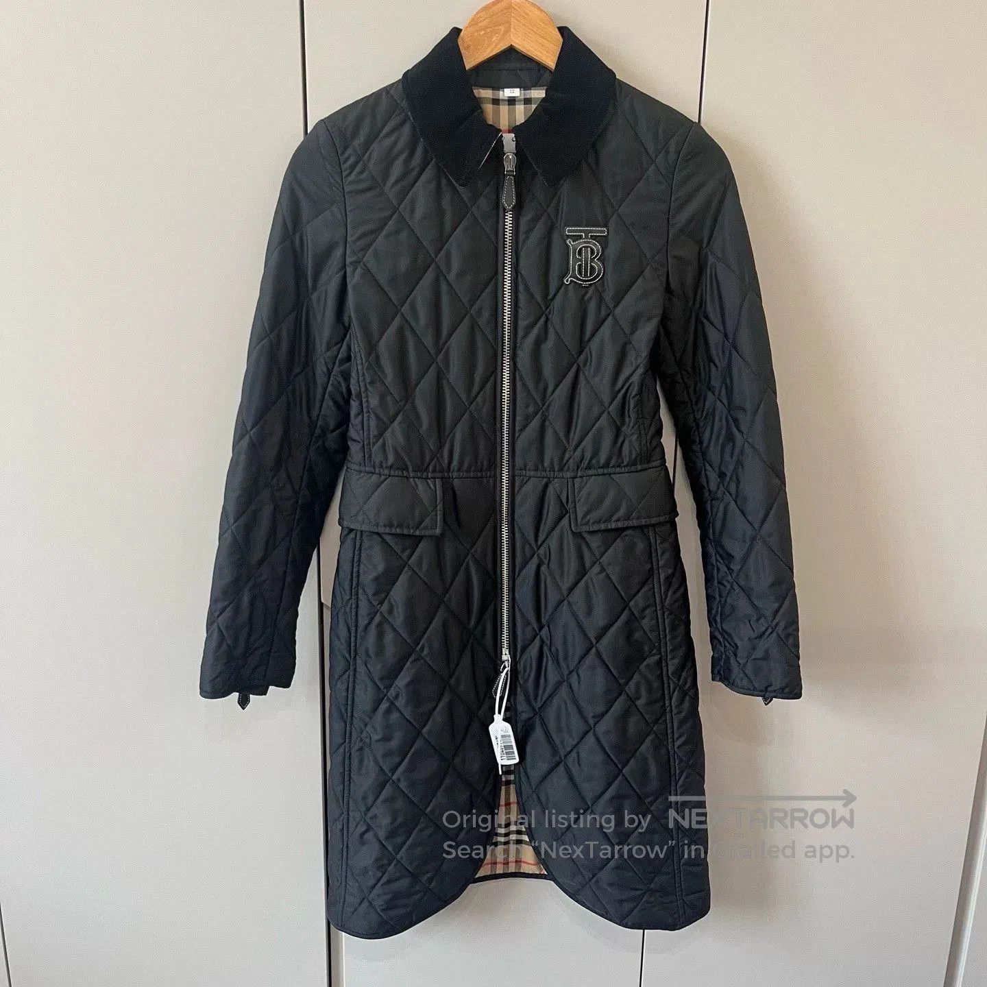 Burberry Burberry Quilted Black Cotton Coat XS. Size US XS / EU 42 / 0 - 1 Thumbnail