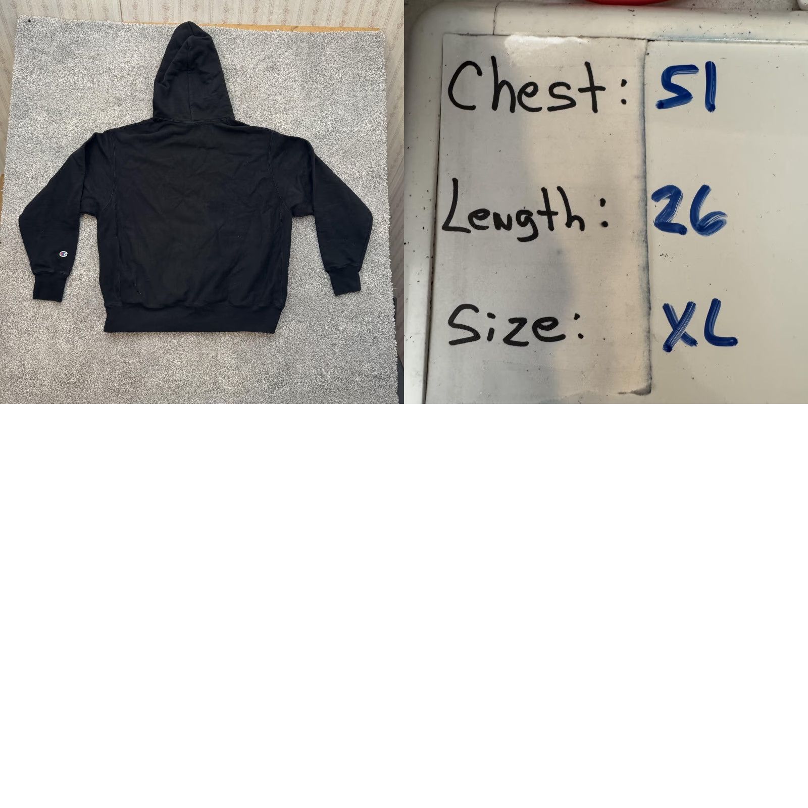 Champion VINTAGE Champion Reverse Weave Hoodie Mens XL Black DKNG Pullover Sweatshirt Embroidered Size US XL / EU 56 / 4 - 9 Thumbnail