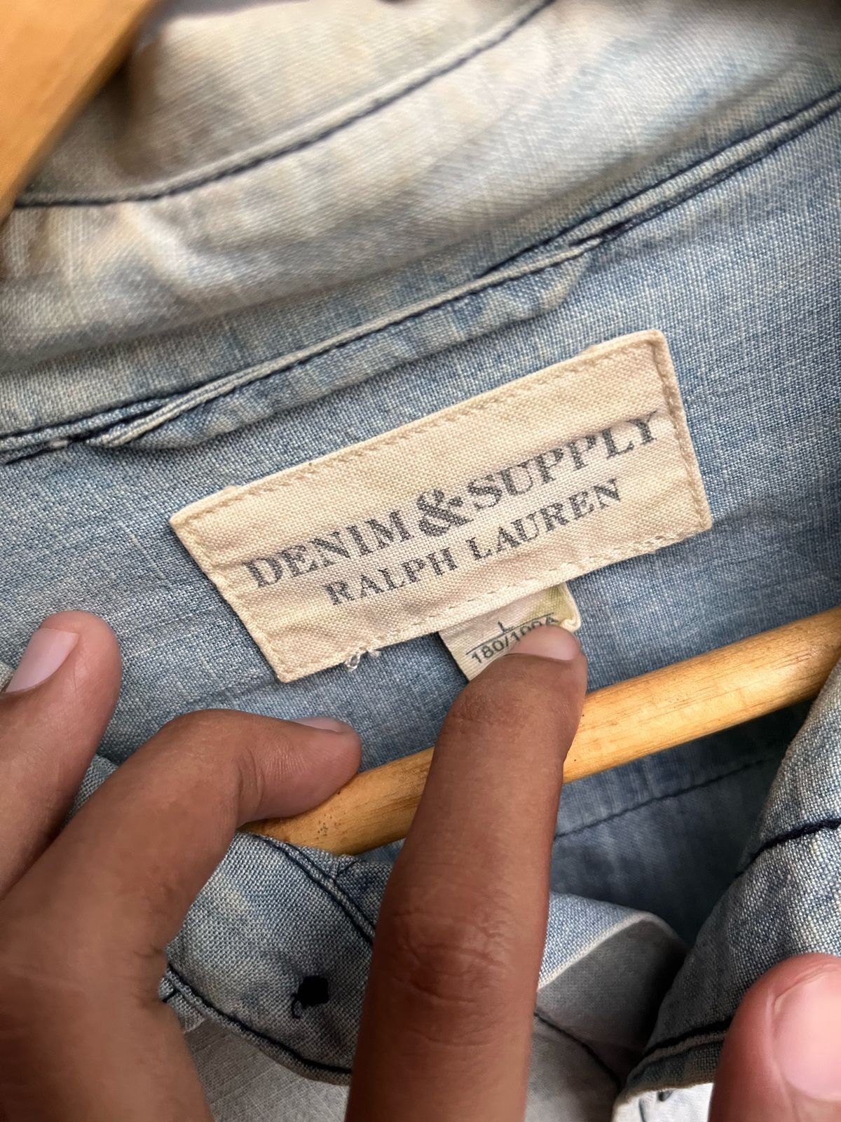 Denim & Supply Ralph Lauren DENIM AND SUPPLY RALPH LAUREN LONGSLEVEE SHIRTS PATCH WORK Size US L / EU 52-54 / 3 - 4 Thumbnail