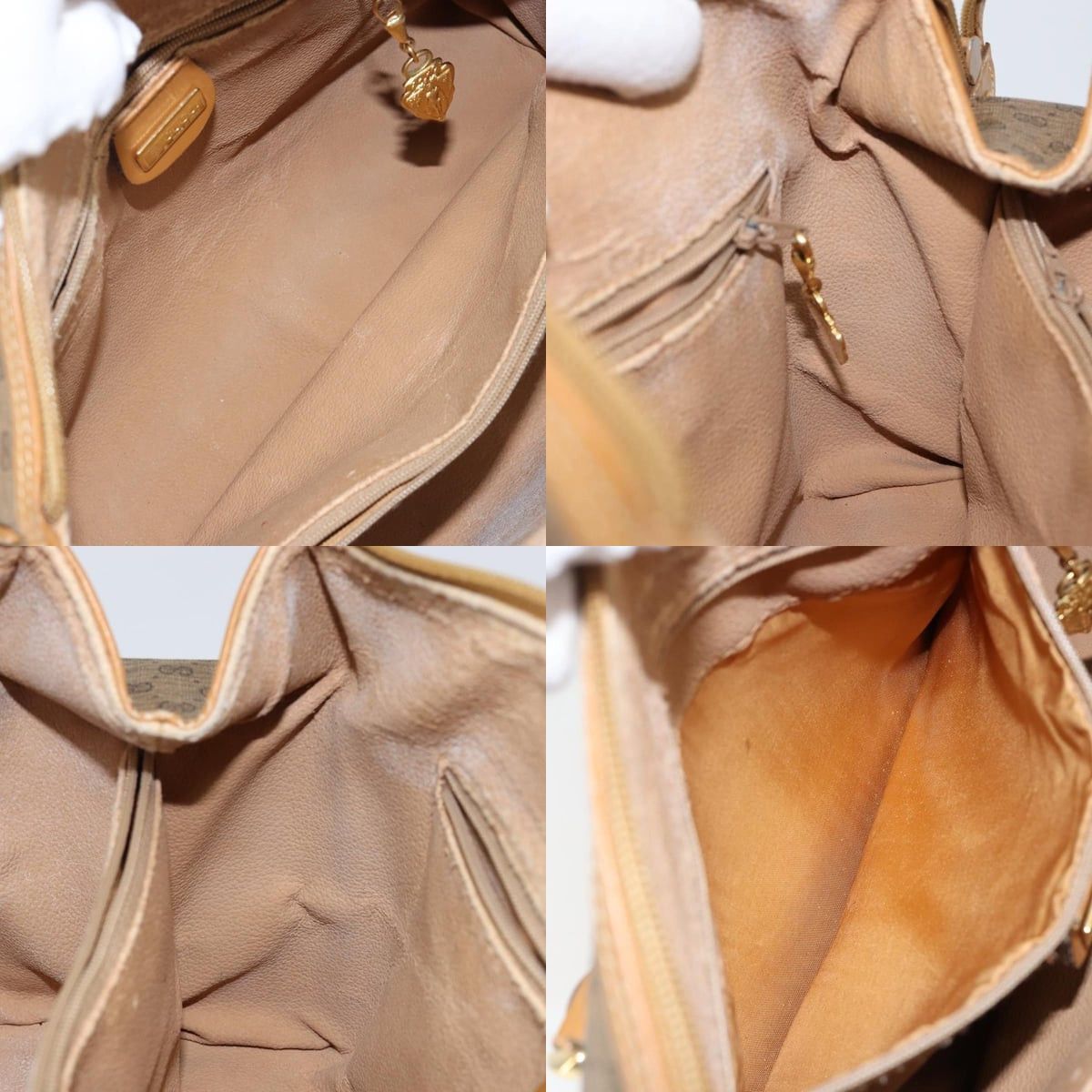 Gucci GUCCI Micro GG Supreme Hand Bag Pvc Beige Gold 000 39 000 39 Size ONE SIZE - 12 Thumbnail
