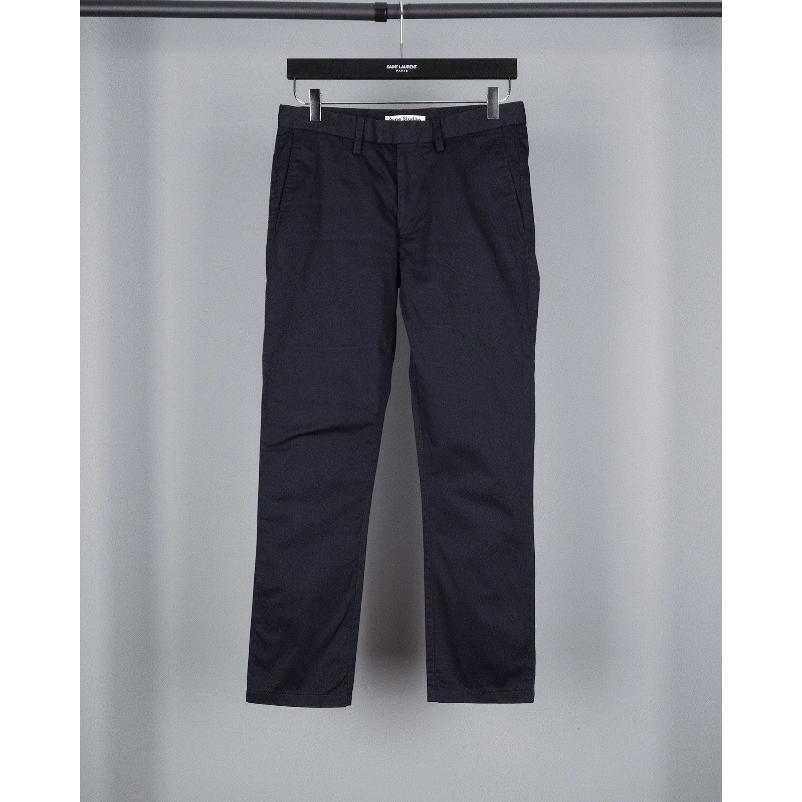 Acne Studios Acne studios max satin black trousers chino pants Size US 30 / EU 46 - 1 Thumbnail
