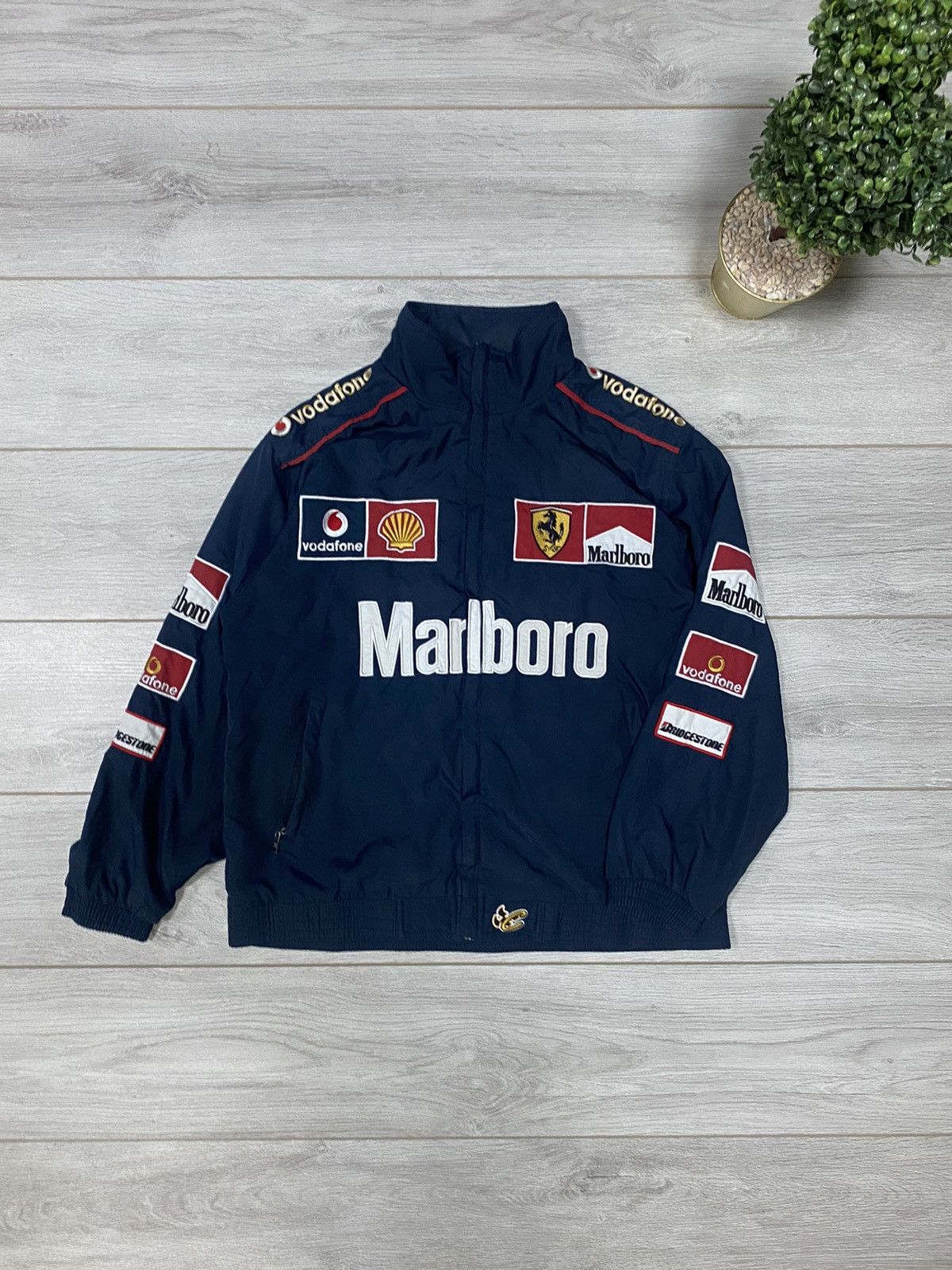 Marlboro Marlboro vintage racing bomber shell jacket Size US XL / EU 56 / 4 - 1 Thumbnail