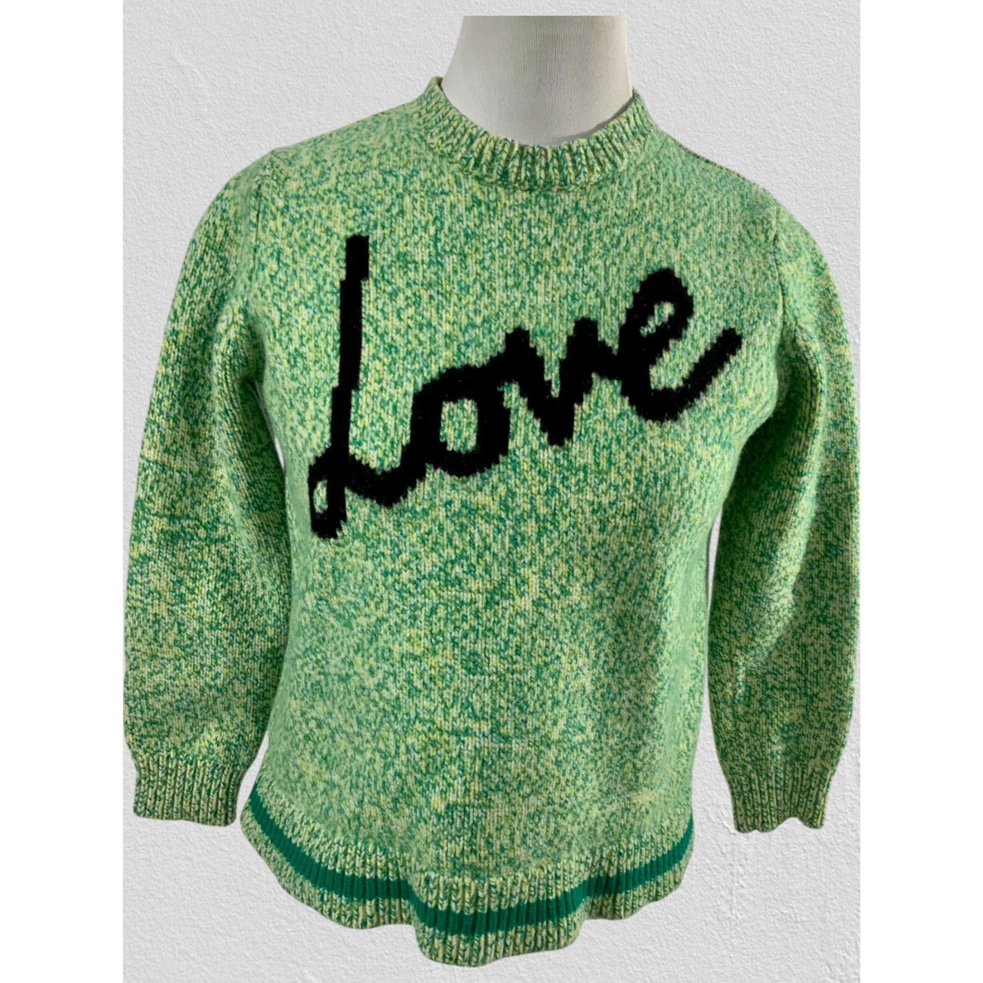 CHINTI & PARKER Chinti & Parker Cropped Green Love Merino Wool Sweater Small Size S / US 4 / IT 40 - 7 Thumbnail