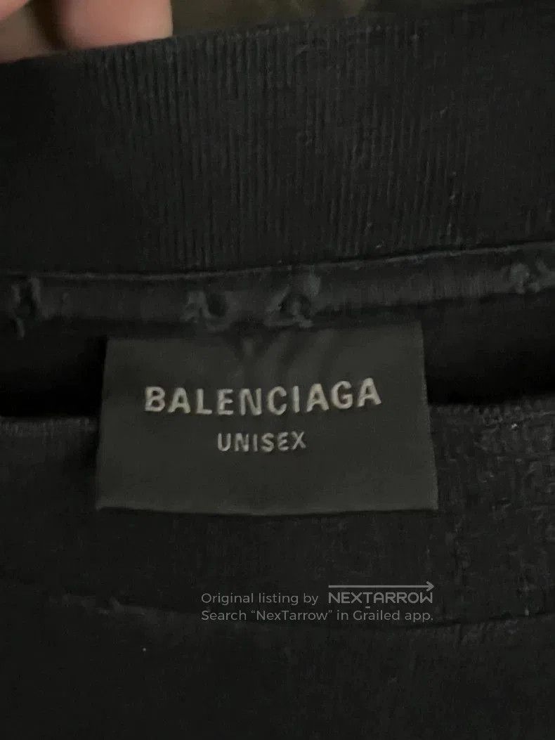 Balenciaga Balenciaga 24SS Distressed Scissors Tee XL. Size US XL / EU 56 / 4 - 3 Thumbnail