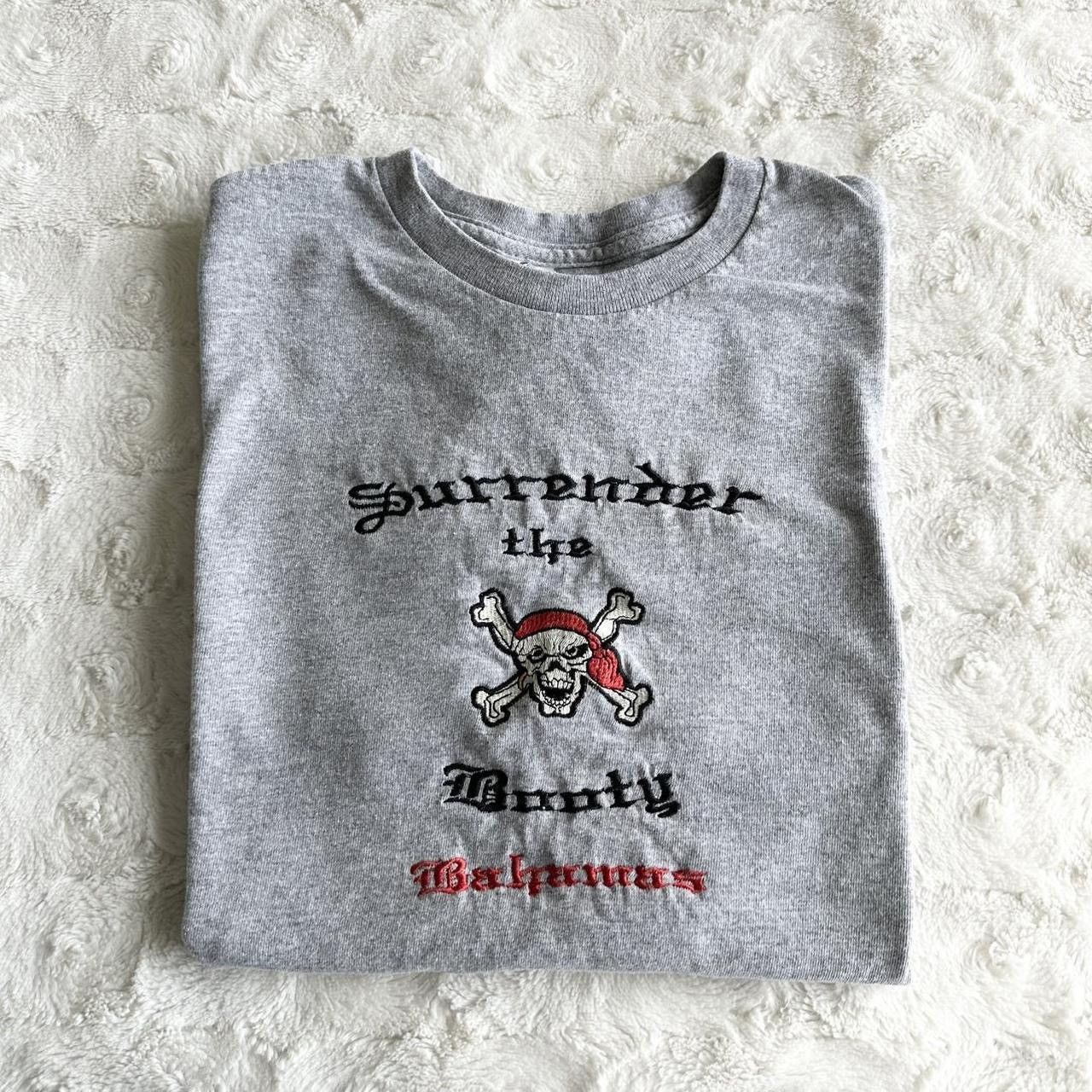 Delta Vintage Bahamas Shirt Mens Medium Gray Pirate Skull Funny SS Size US M / EU 48-50 / 2 - 1 Thumbnail