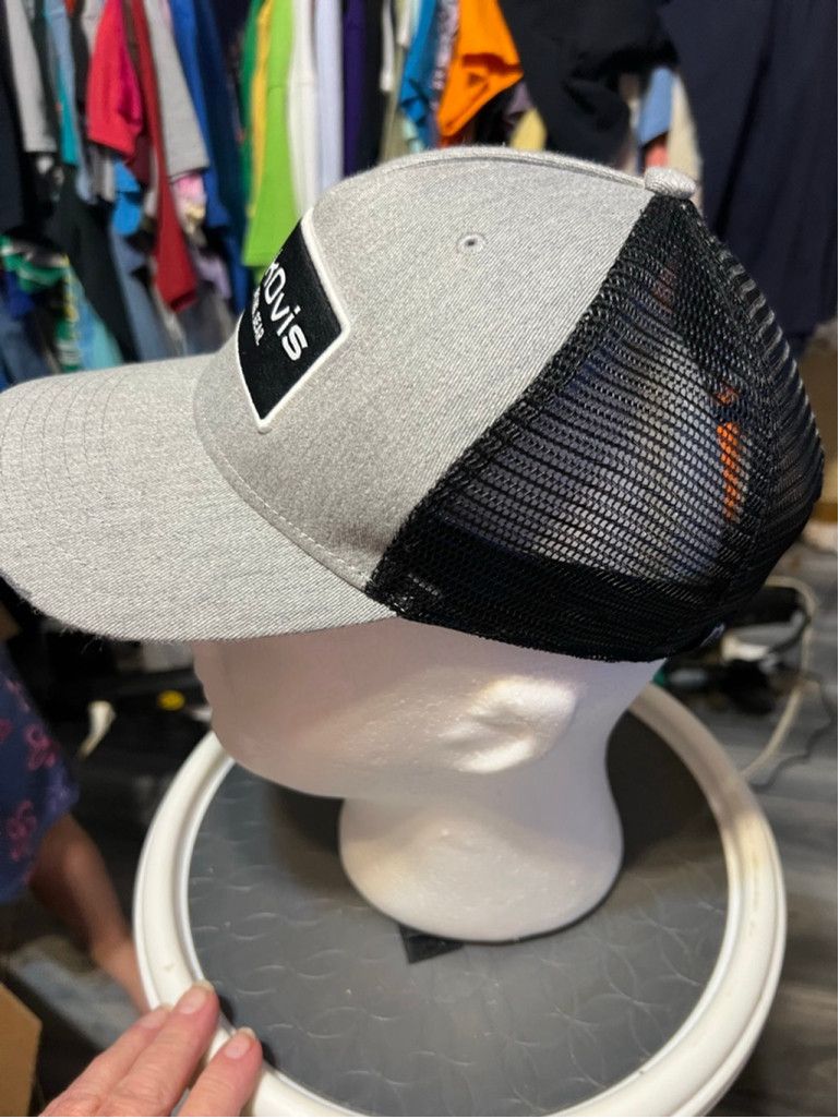 Blackfist Unisex BlackOvis Trucker Hat Gray/Black One Size Fits Most Size ONE SIZE - 3 Thumbnail