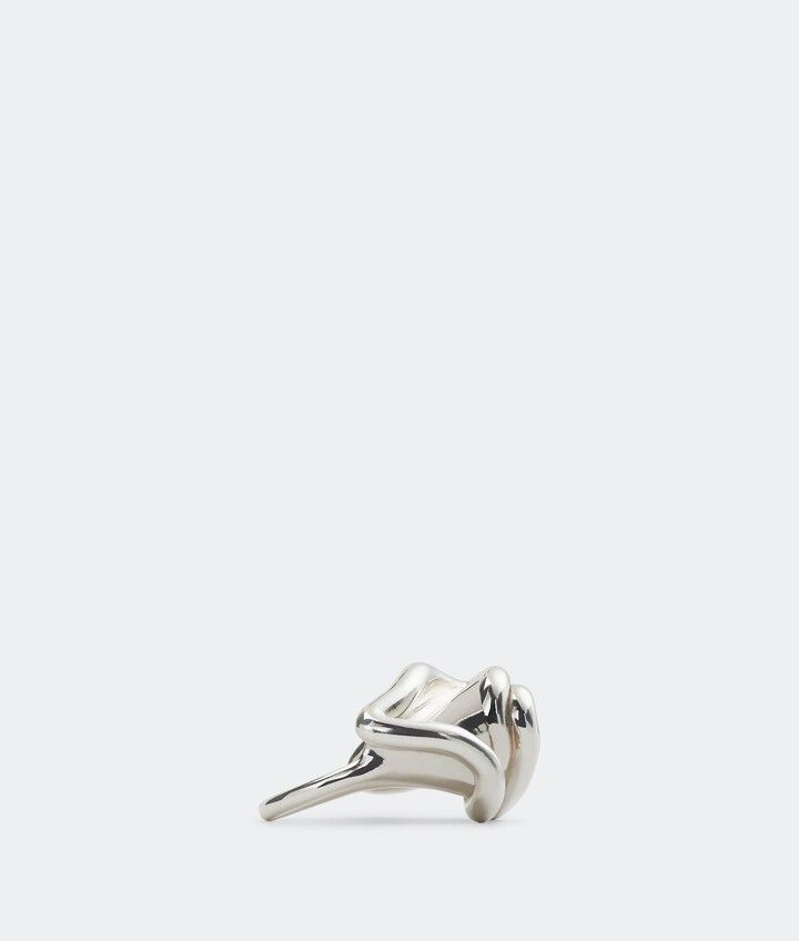 Bottega Veneta o1n1vont1124 Size: 11 / Whirl Ring in Silver Size ONE SIZE - 4 Thumbnail