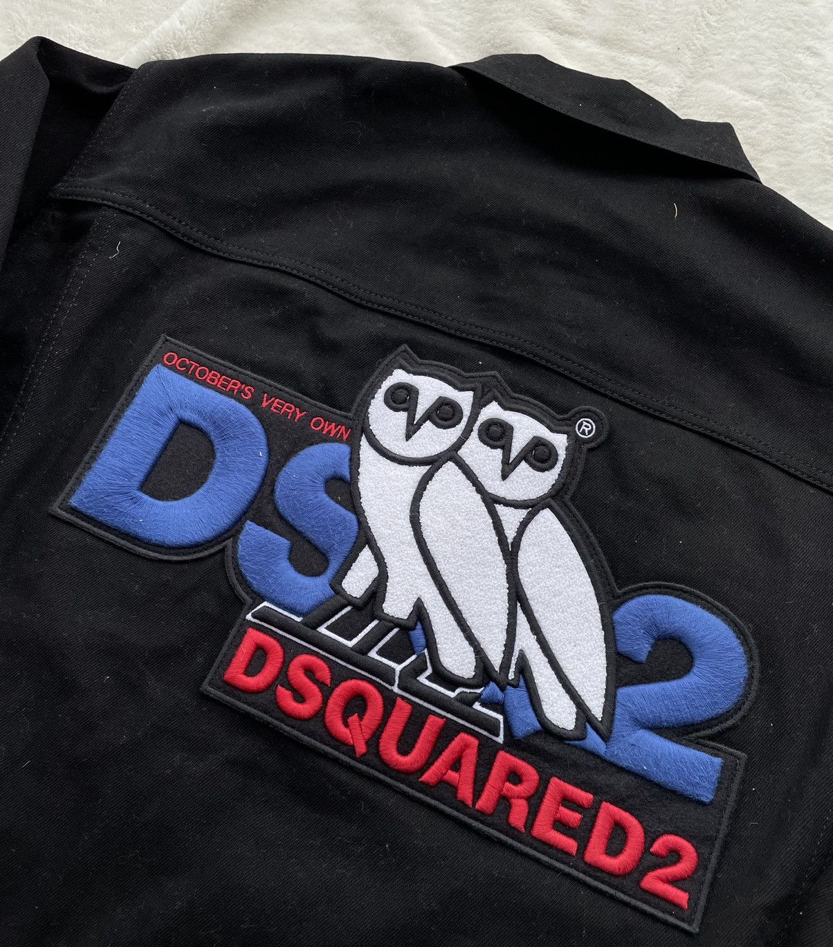Dsquared2 × October's Very Own OVO x DSquared2 Black Jean Jacket Size US XL / EU 56 / 4 - 3 Thumbnail