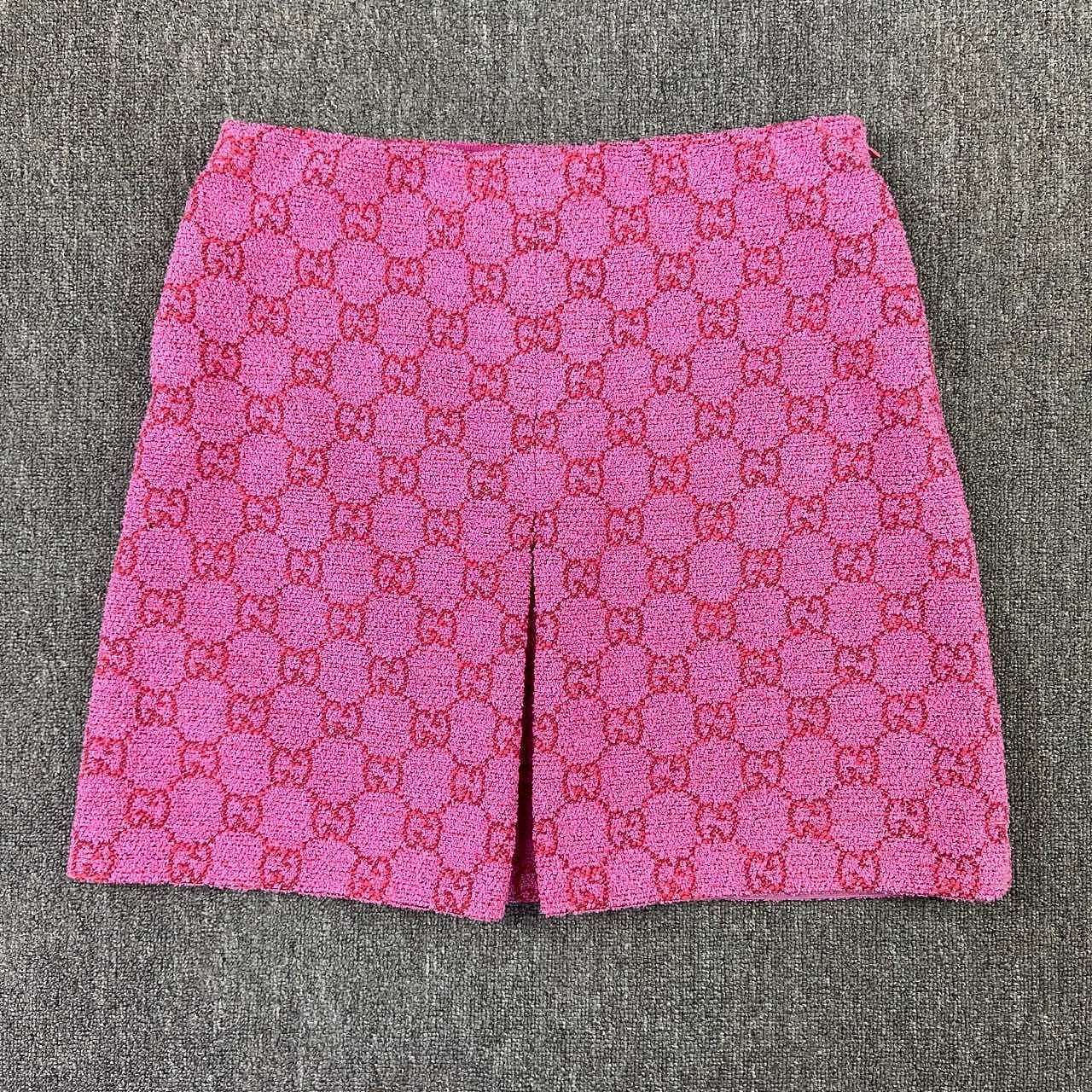 Gucci Gucci GG Jacquard A-Line Mini Skirt Size 46 Size 32" / US 10 / IT 46 - 1 Thumbnail