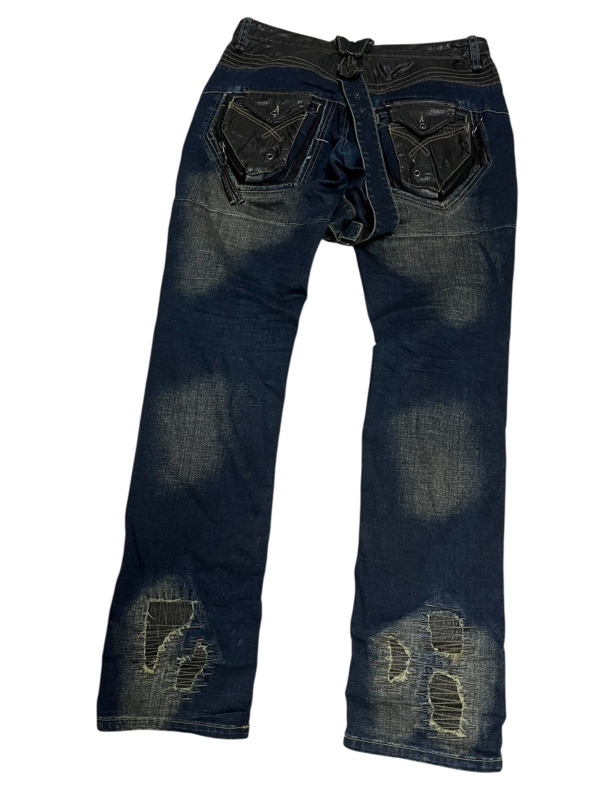 If Six Was Nine 🔥Very Rare PPFM Like If Six Was Nine Style Patchwork Jean Size US 33 - 3 Thumbnail